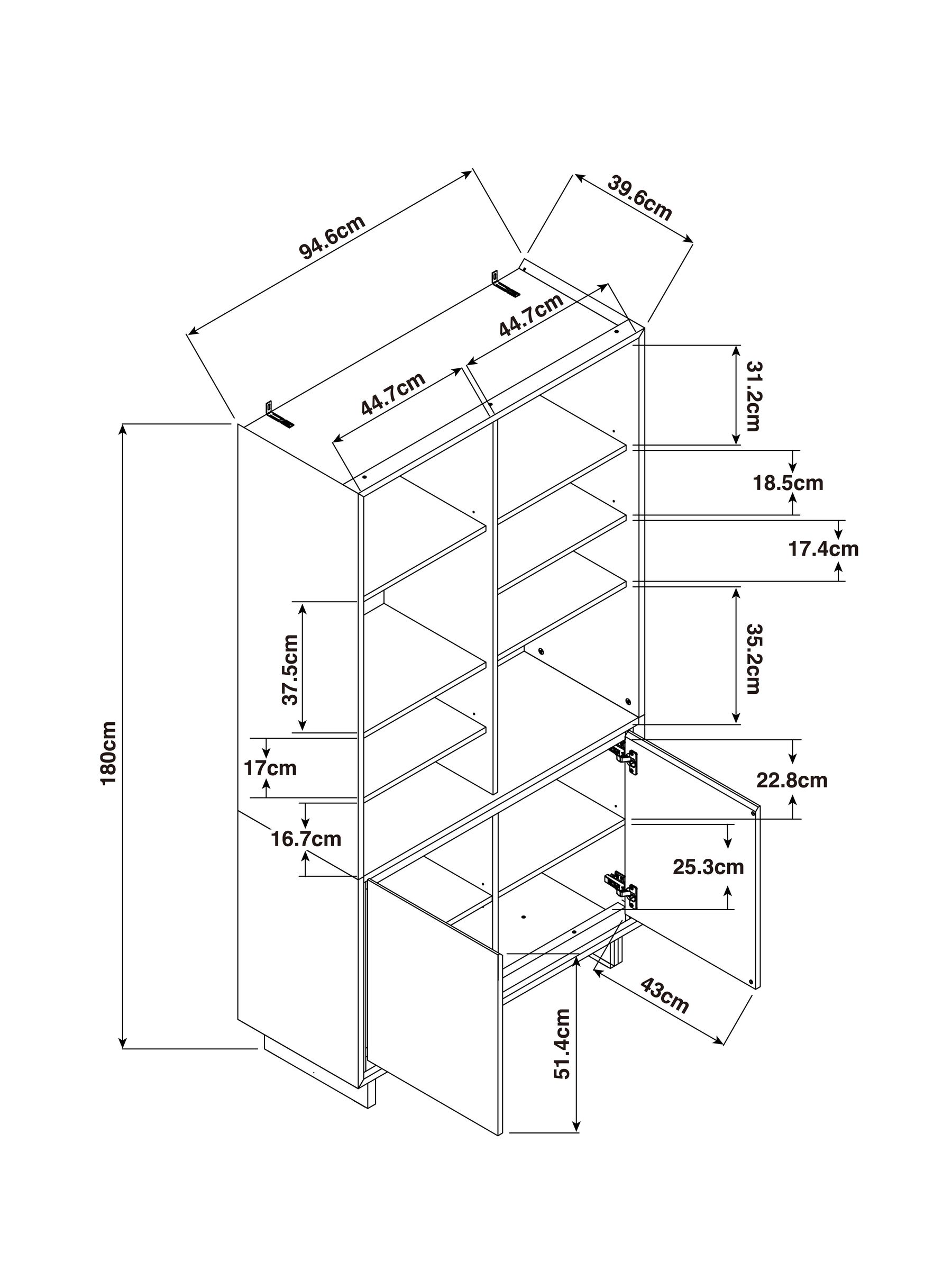 Dark Walnut Effect Kaci Shelving Unit - Image 4 of 4