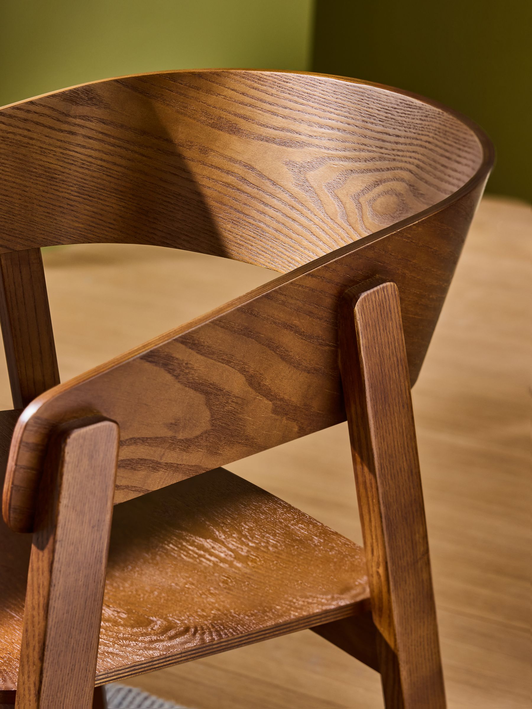 Set of 2 Aster Dining Chairs in Dark Stained Wood - Image 3 of 6