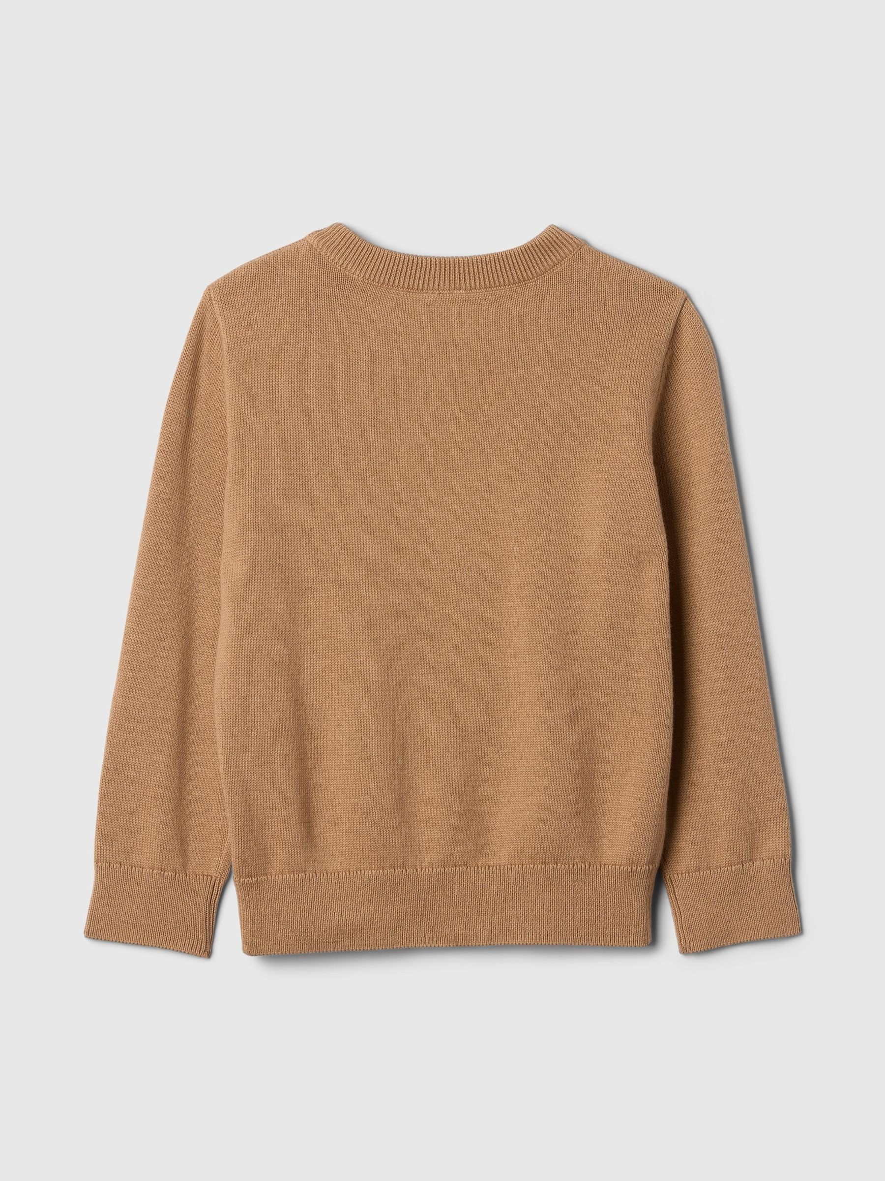 Brown Firetruck Intarsia Knit Jumper (6mths-5yrs) - Image 2 of 3