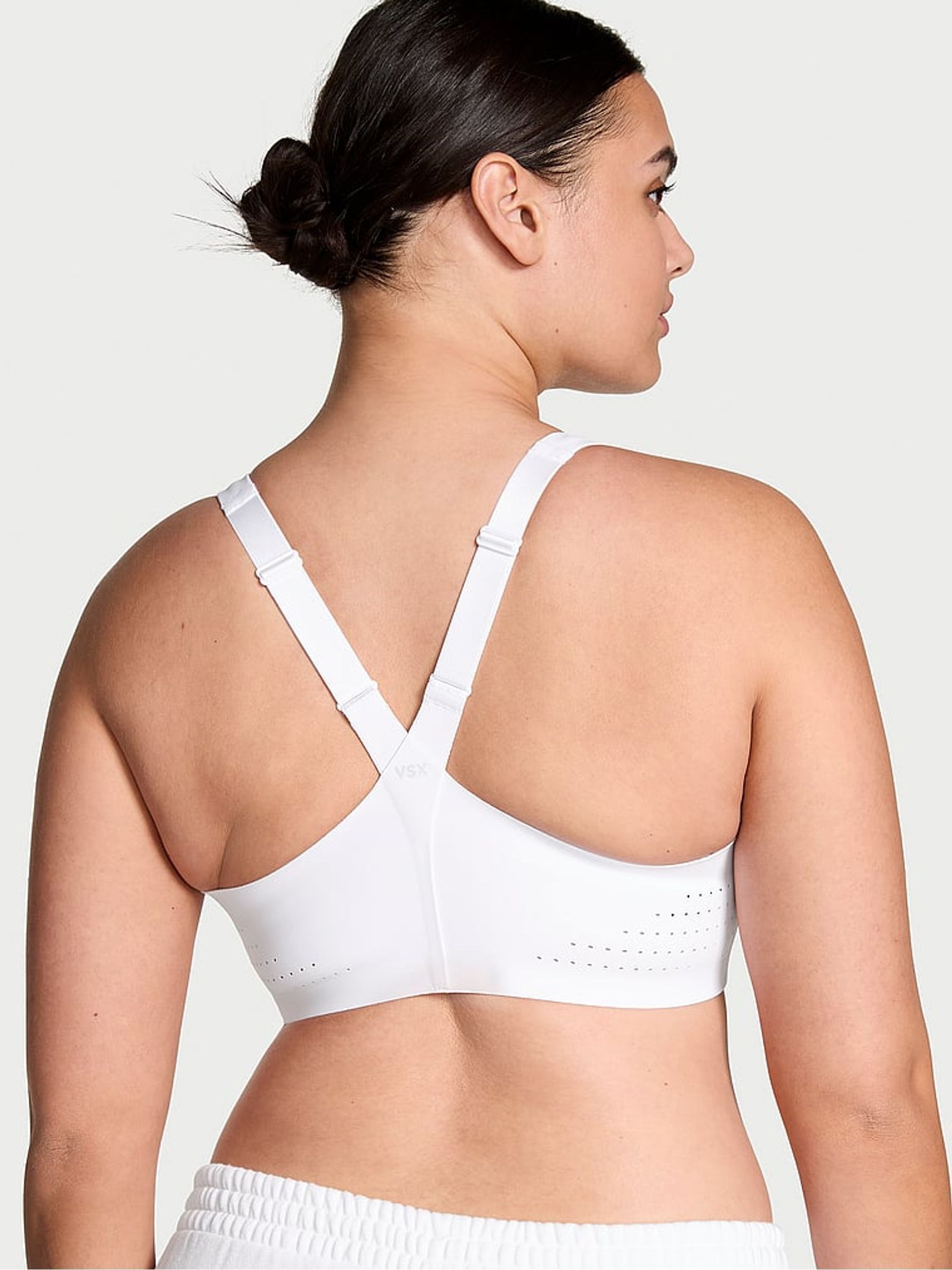 White Front Close Featherweight Max High Support Sports Bra - Image 2 of 4