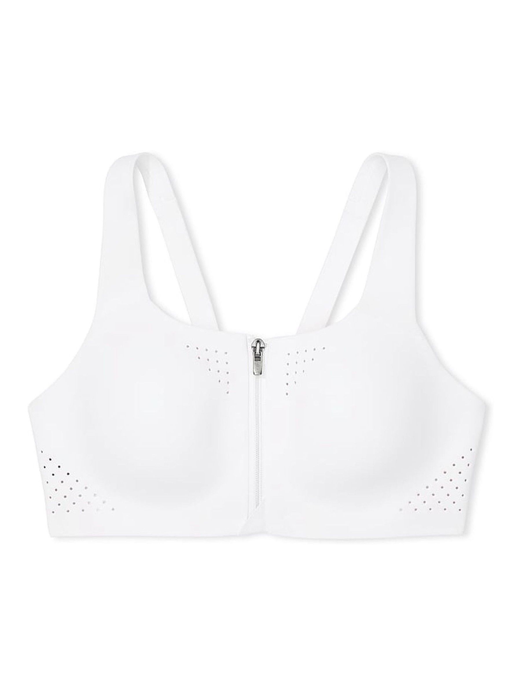 White Front Close Featherweight Max High Support Sports Bra - Image 3 of 4