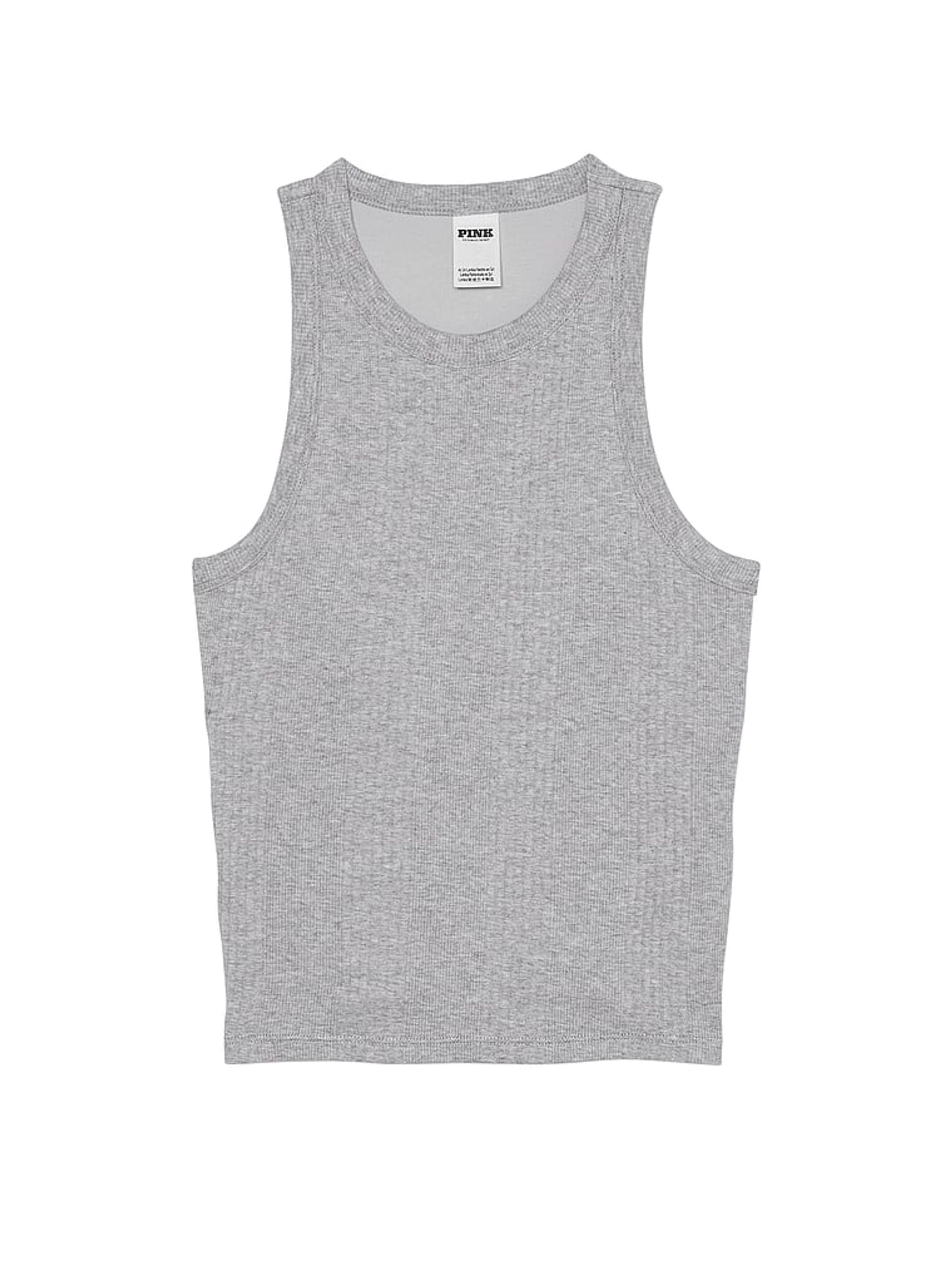 Grey Heather Rib Tank Top - Image 3 of 3