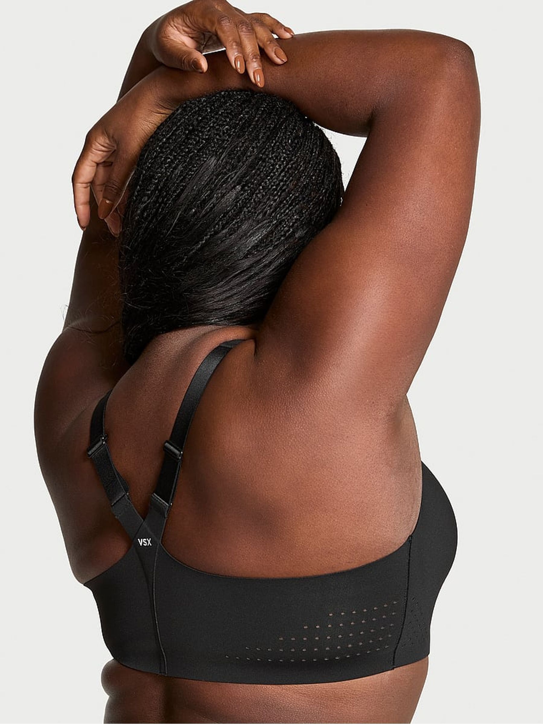 Black Front Close Featherweight Max High Support Sports Bra - Image 2 of 3