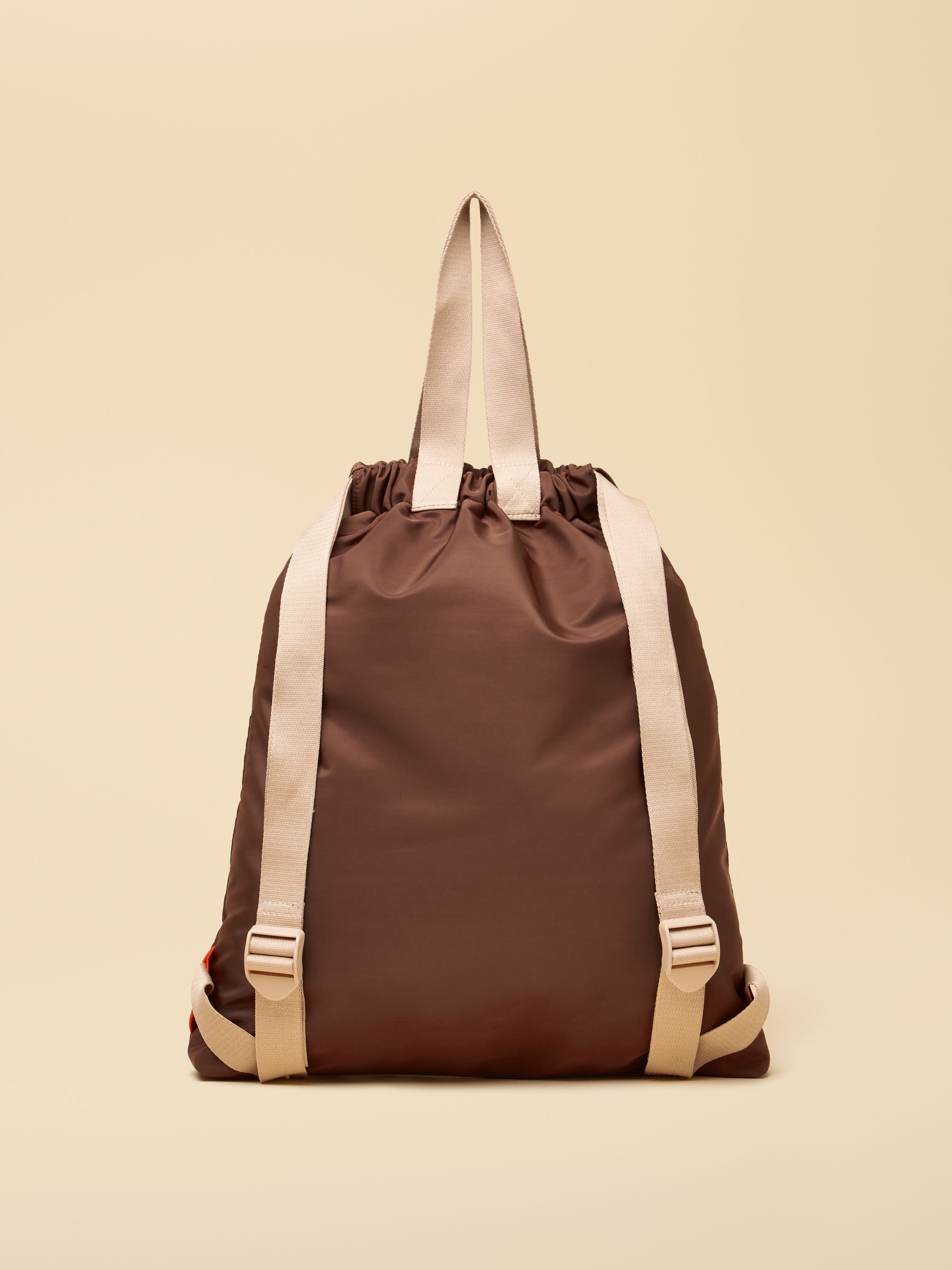 Peplow Brown/Orange Colourblock Rucksack - Image 6 of 8