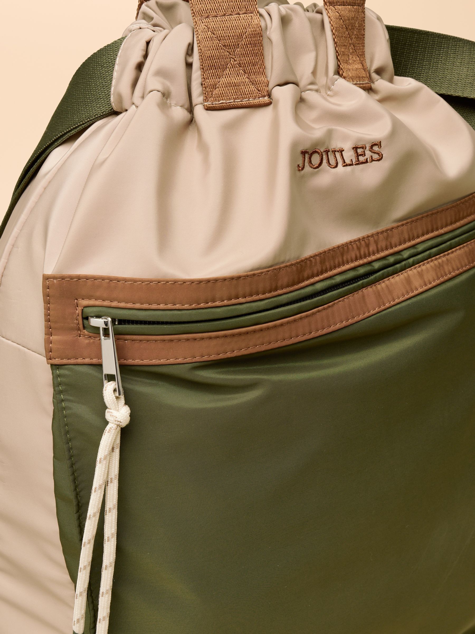 Peplow Khaki Green Rucksack - Image 4 of 5