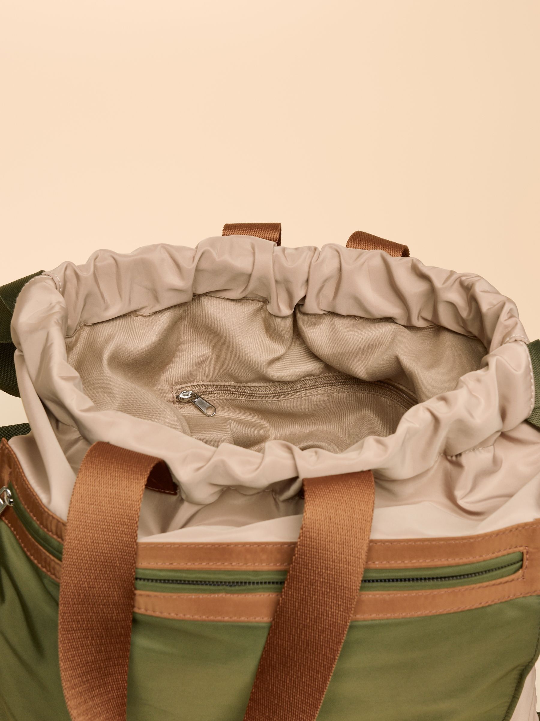 Peplow Khaki Green Rucksack - Image 5 of 5