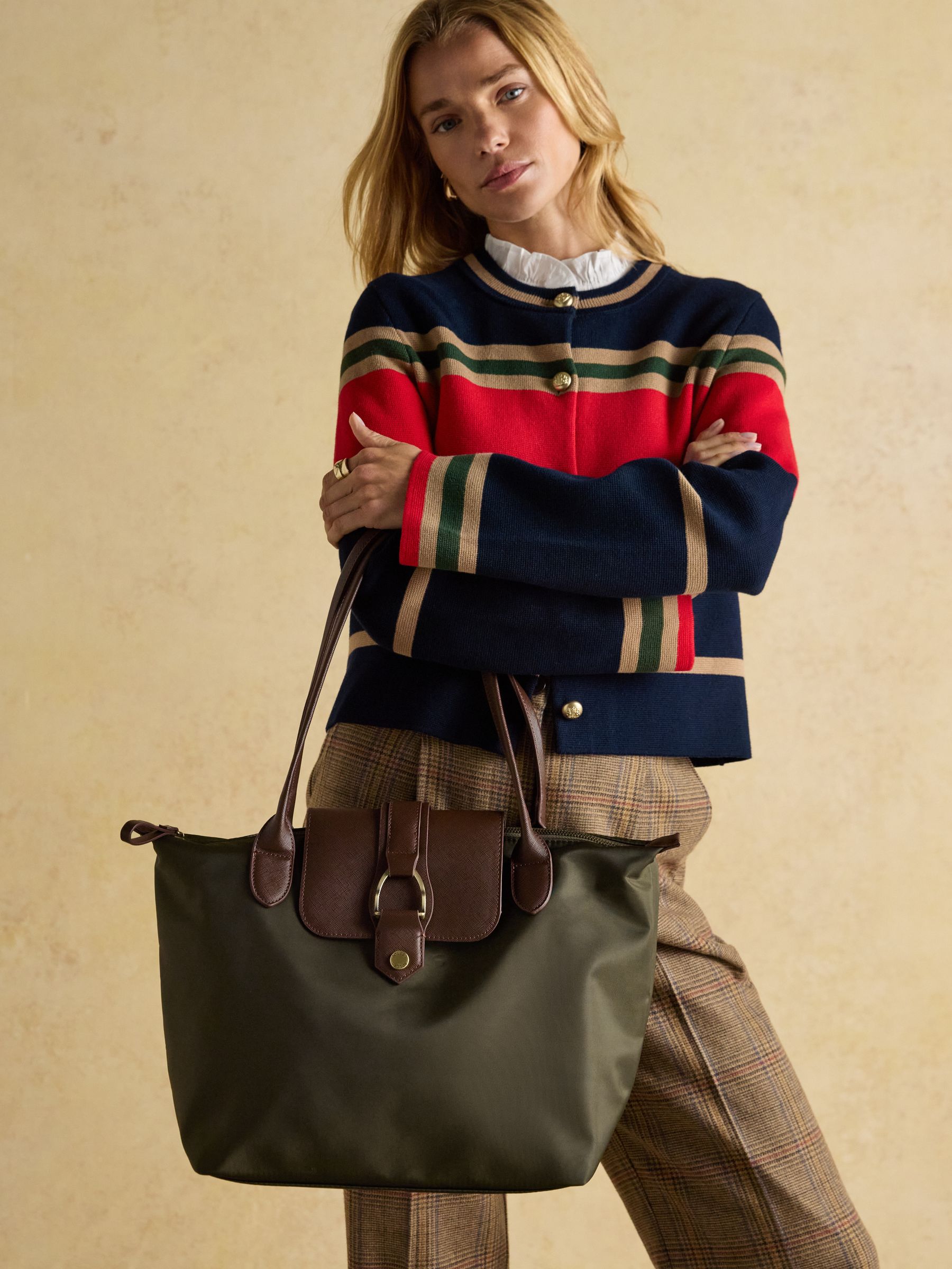 Edie Khaki Green Shopper bag - Image 3 of 9