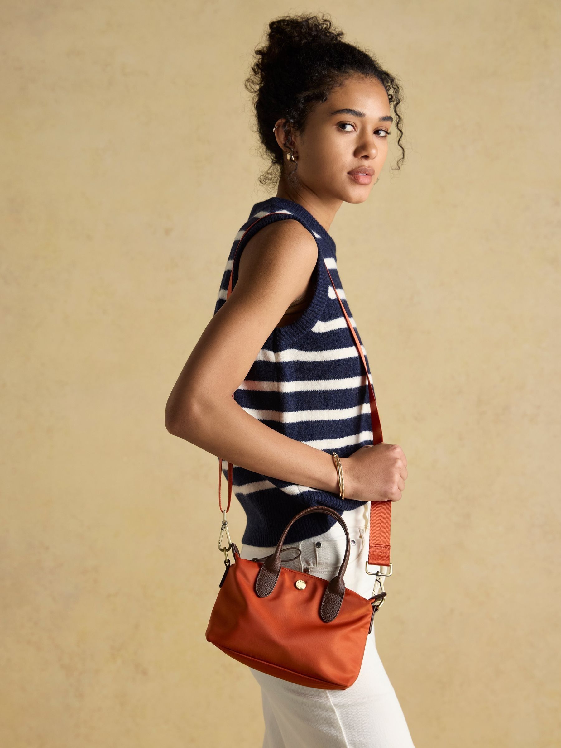 Edie Orange Mini Cross Body Bag - Image 5 of 9