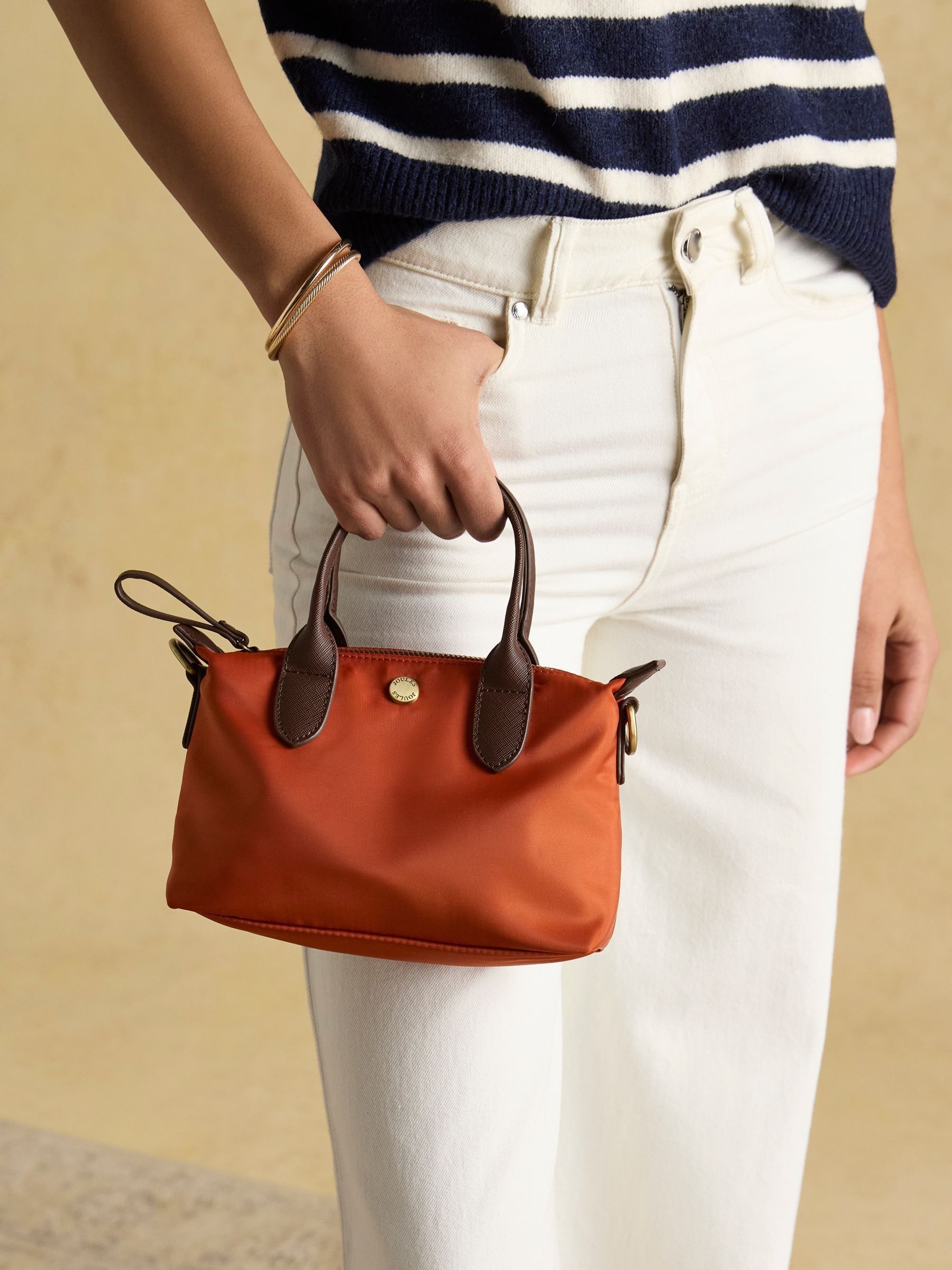 Edie Orange Mini Cross Body Bag - Image 6 of 9