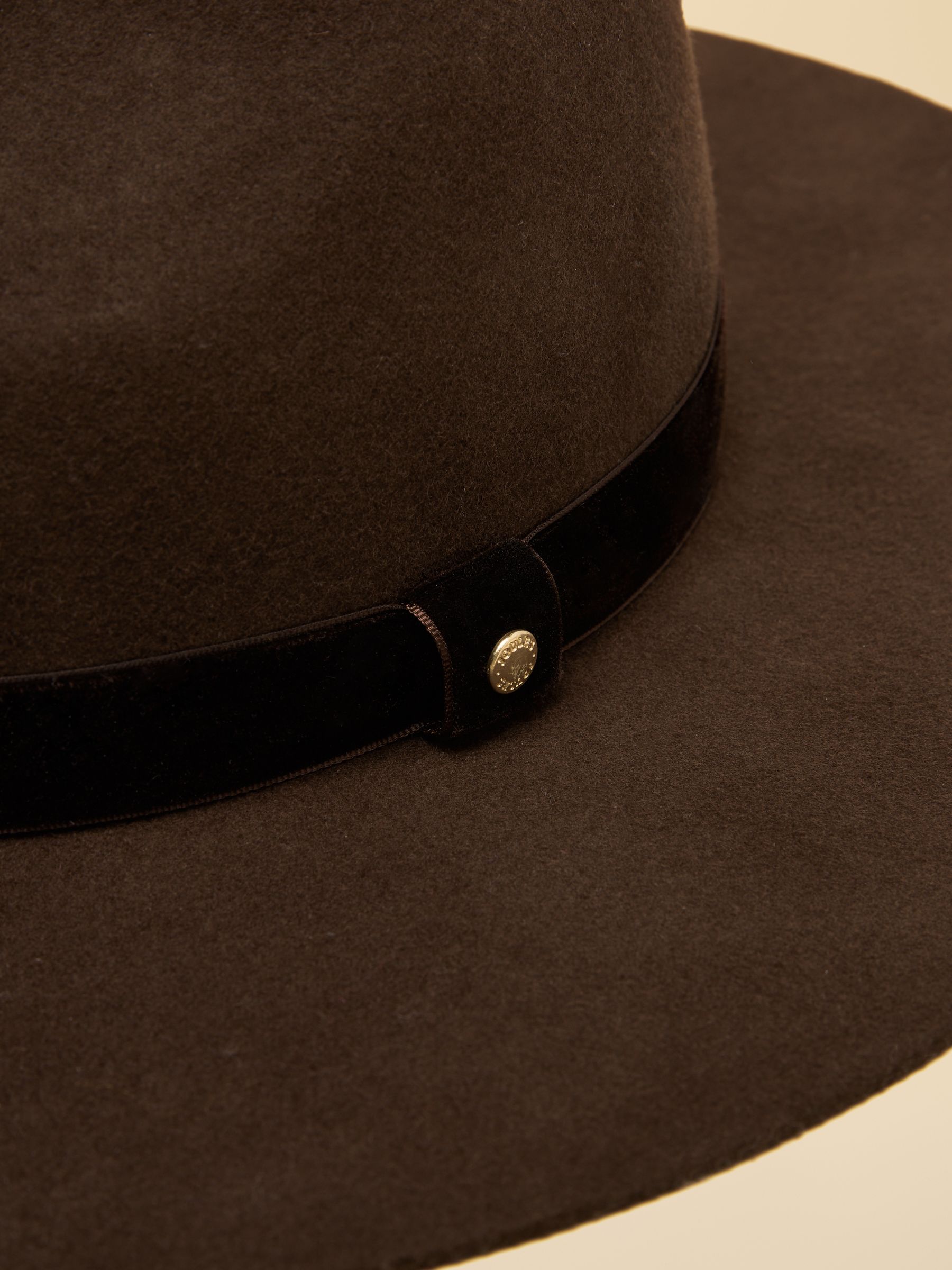 Grove Chocolate Brown Wool Fedora - Image 7 of 8