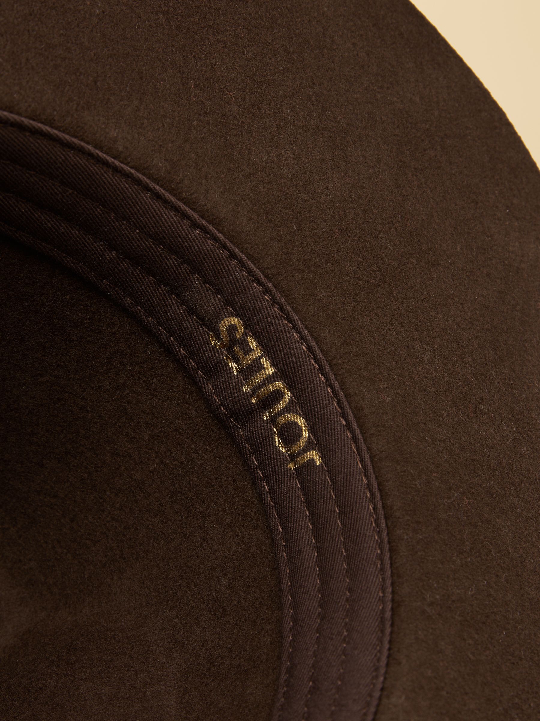 Grove Chocolate Brown Wool Fedora - Image 8 of 8