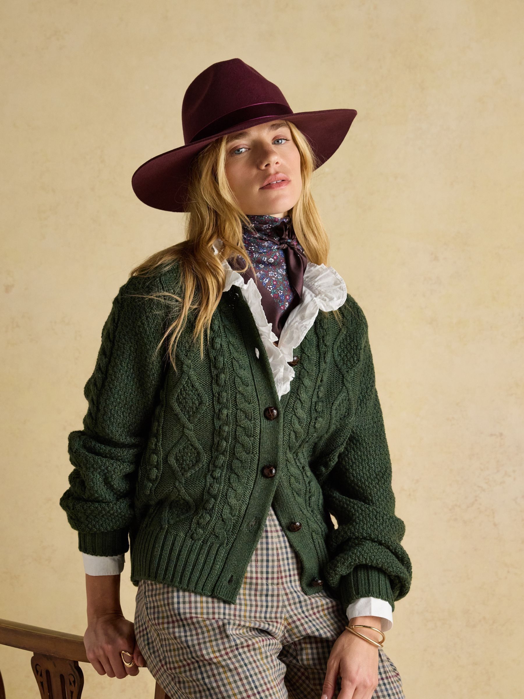 Grove Berry Red Wool Fedora - Image 2 of 8