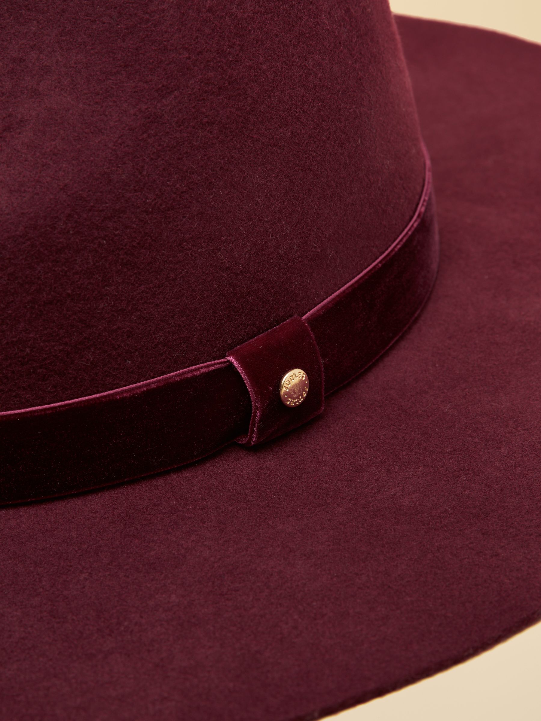 Grove Berry Red Wool Fedora - Image 7 of 8