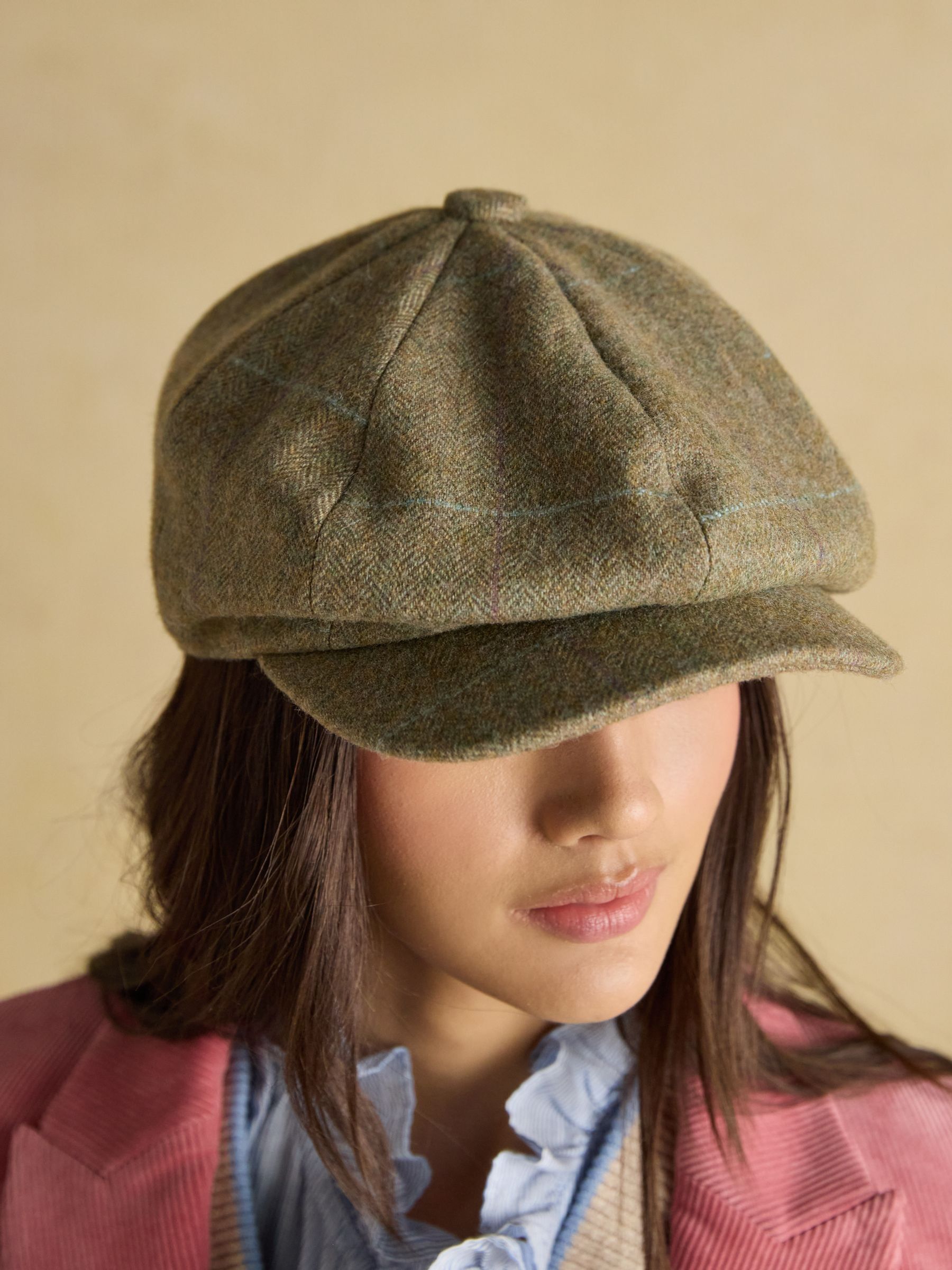 Harrogate Green Baker Boy Hat - Image 3 of 6