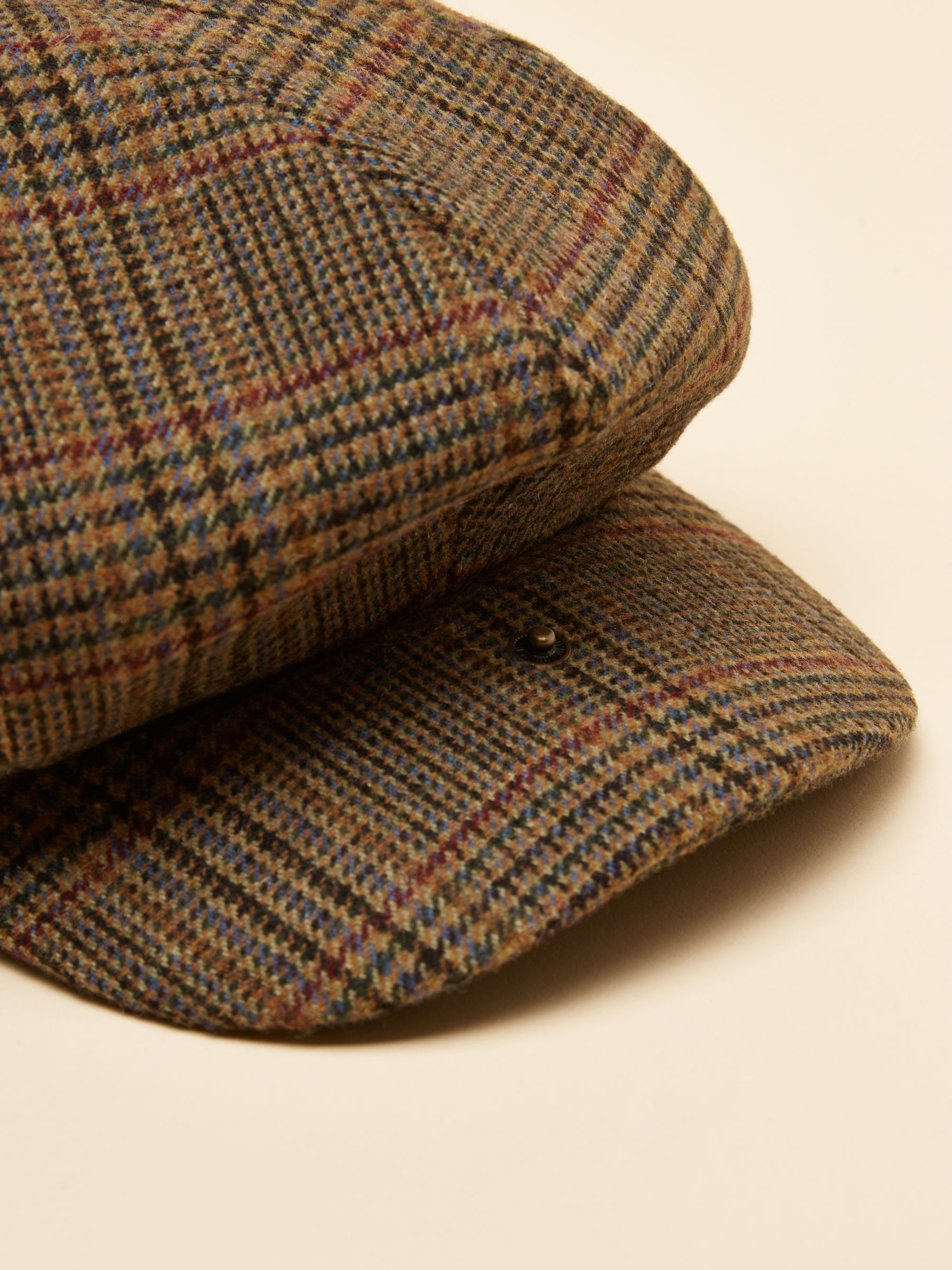 Harrogate Brown Check Baker Boy Hat - Image 5 of 5