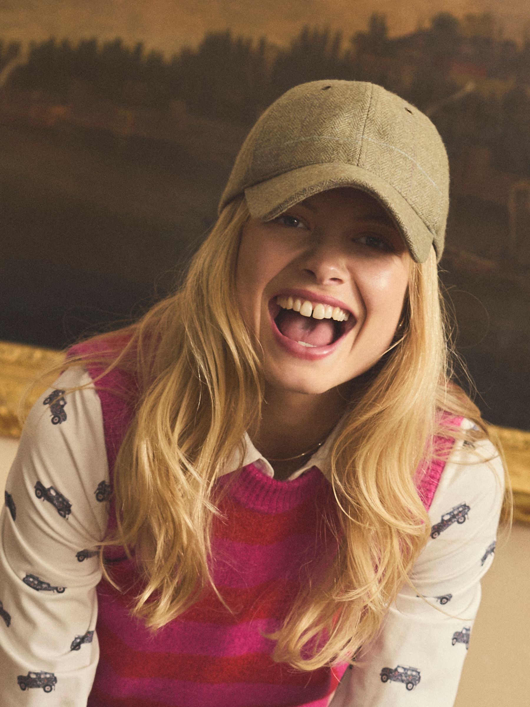 Unisex Perry Green Tweed Baseball Cap - Image 2 of 9