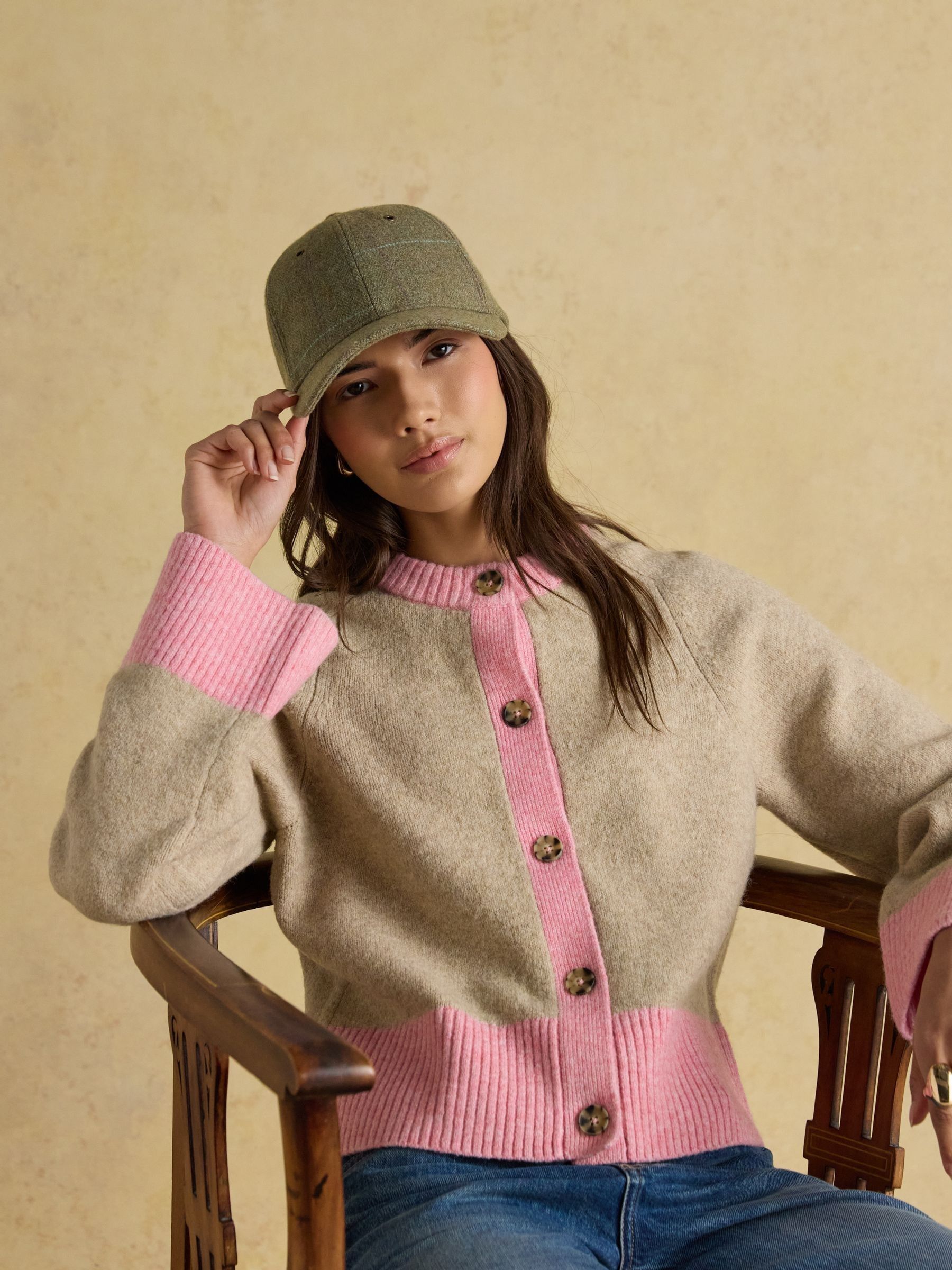 Unisex Perry Green Tweed Baseball Cap - Image 5 of 9