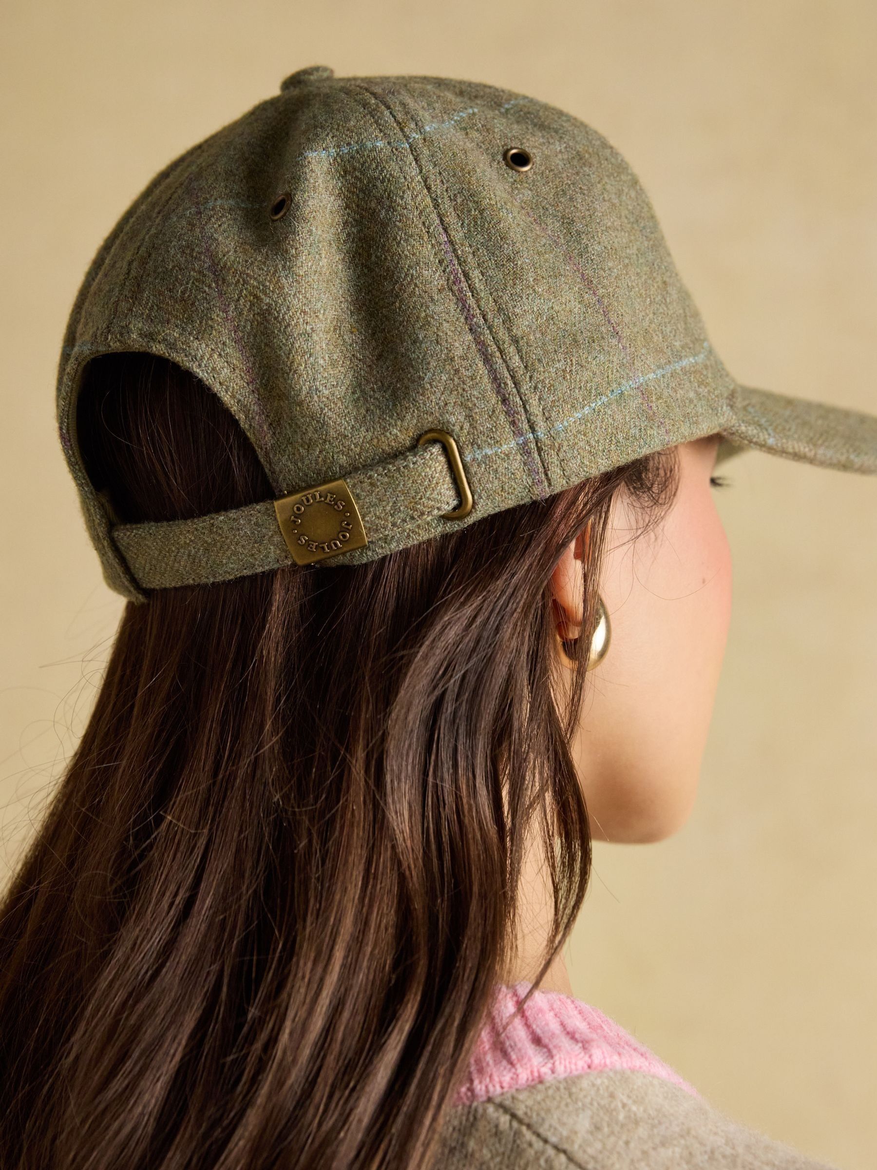 Unisex Perry Green Tweed Baseball Cap - Image 6 of 9