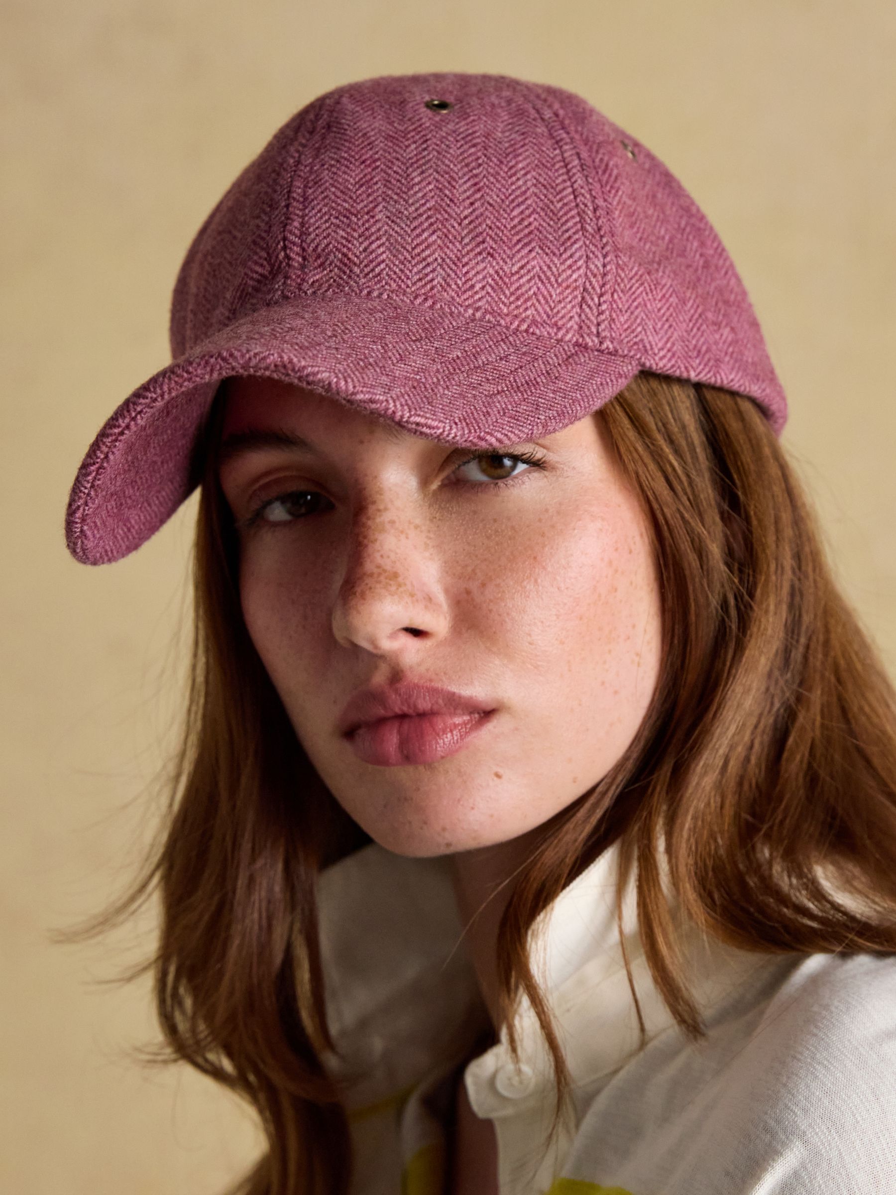 Unisex Perry Plum Purple Tweed Baseball Cap - Image 1 of 8