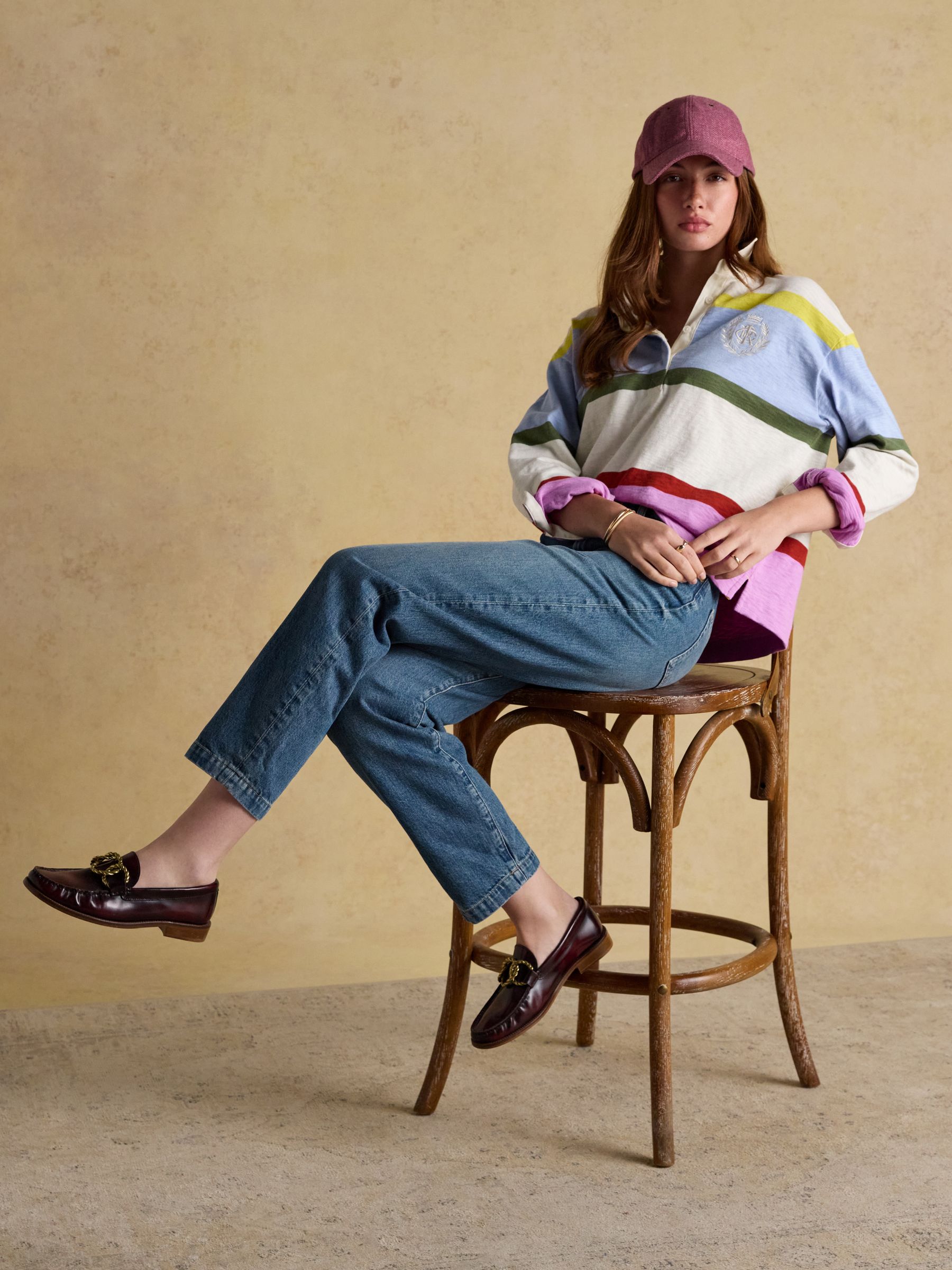 Unisex Perry Plum Purple Tweed Baseball Cap - Image 2 of 8 Unisex Perry Plum Purple Tweed Baseball Cap - Image 2 of 8