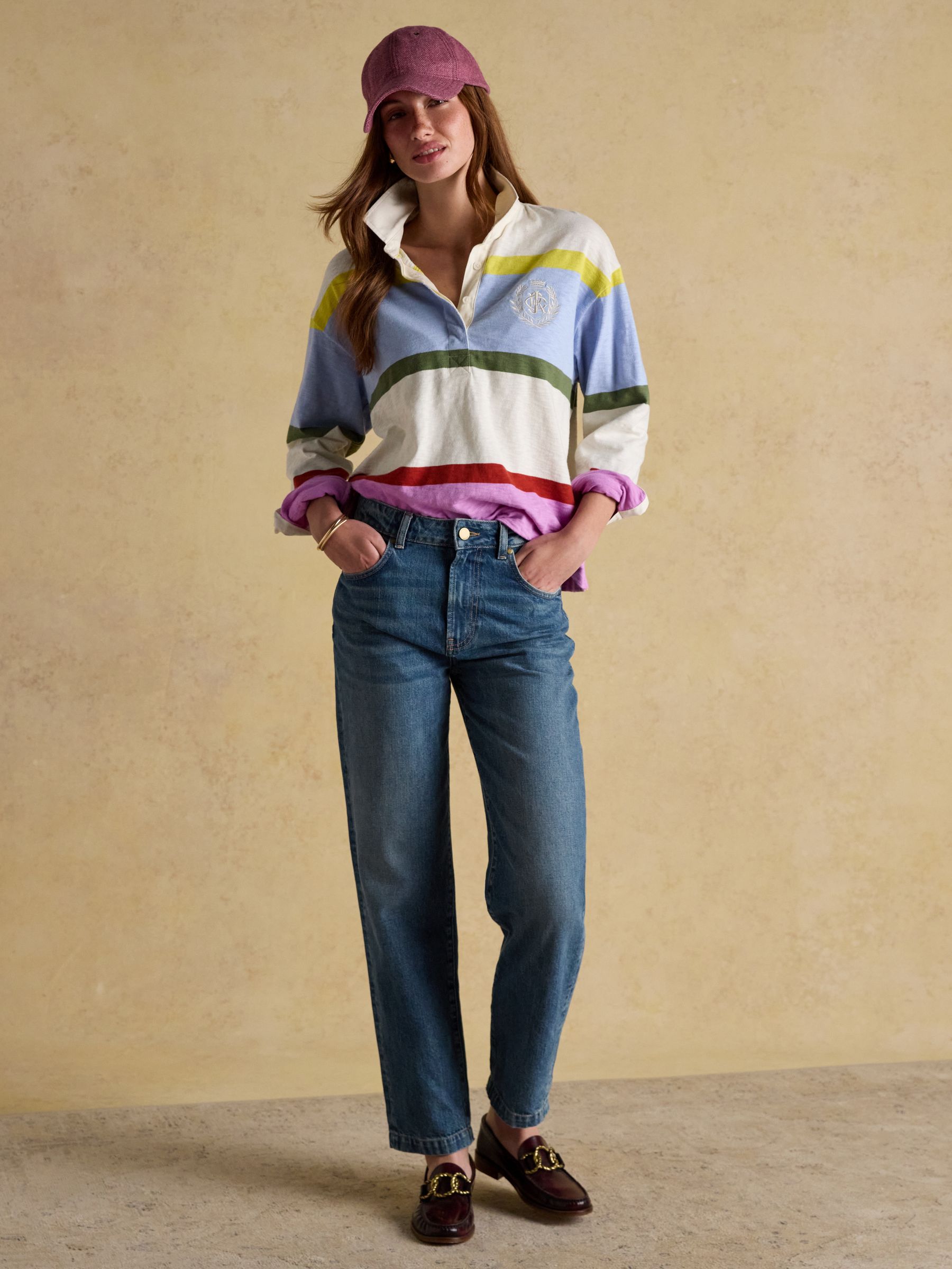 Unisex Perry Plum Purple Tweed Baseball Cap - Image 4 of 8