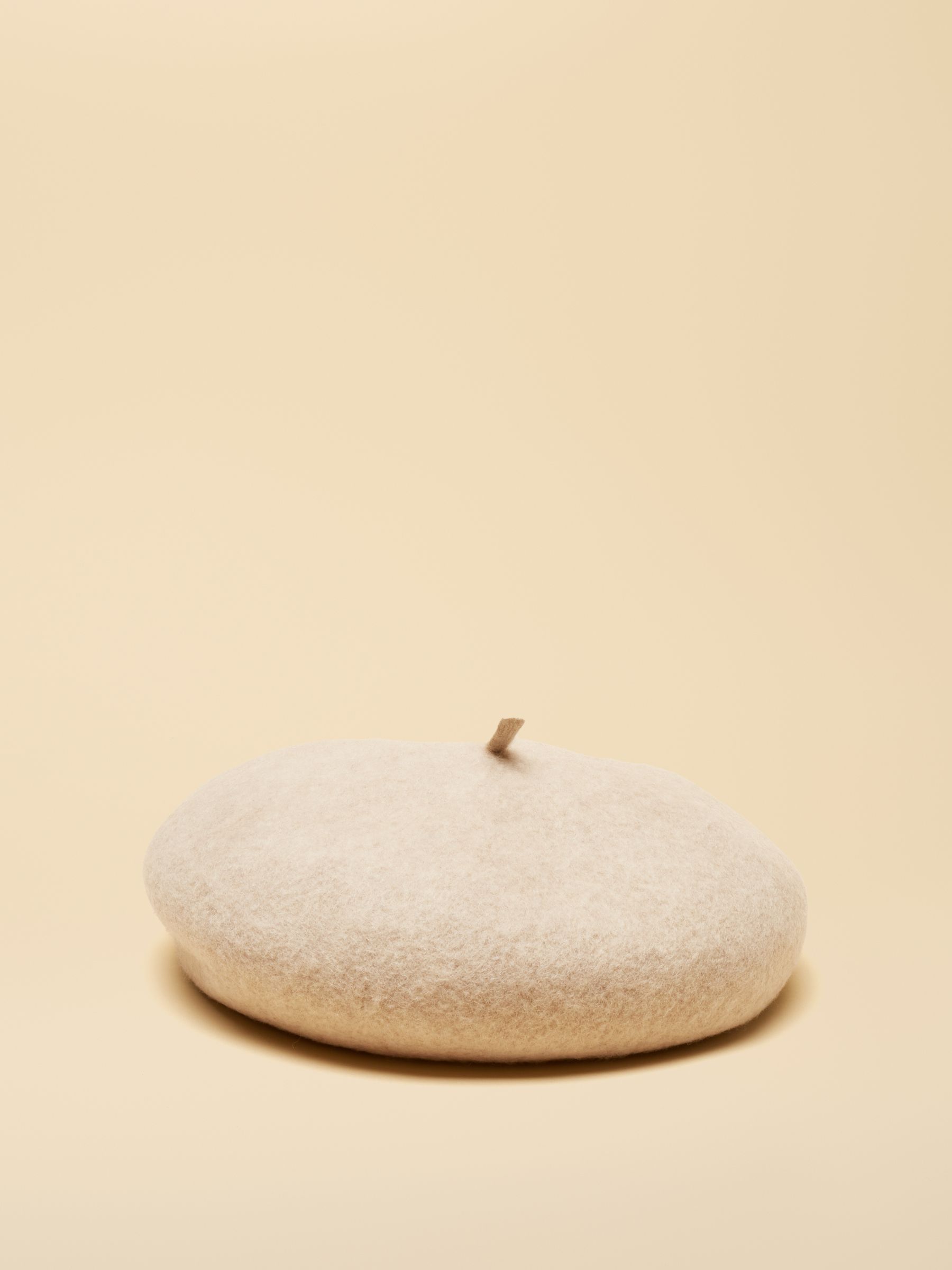 Amelie Cream Adjustable Wool Beret Hat - Image 5 of 7