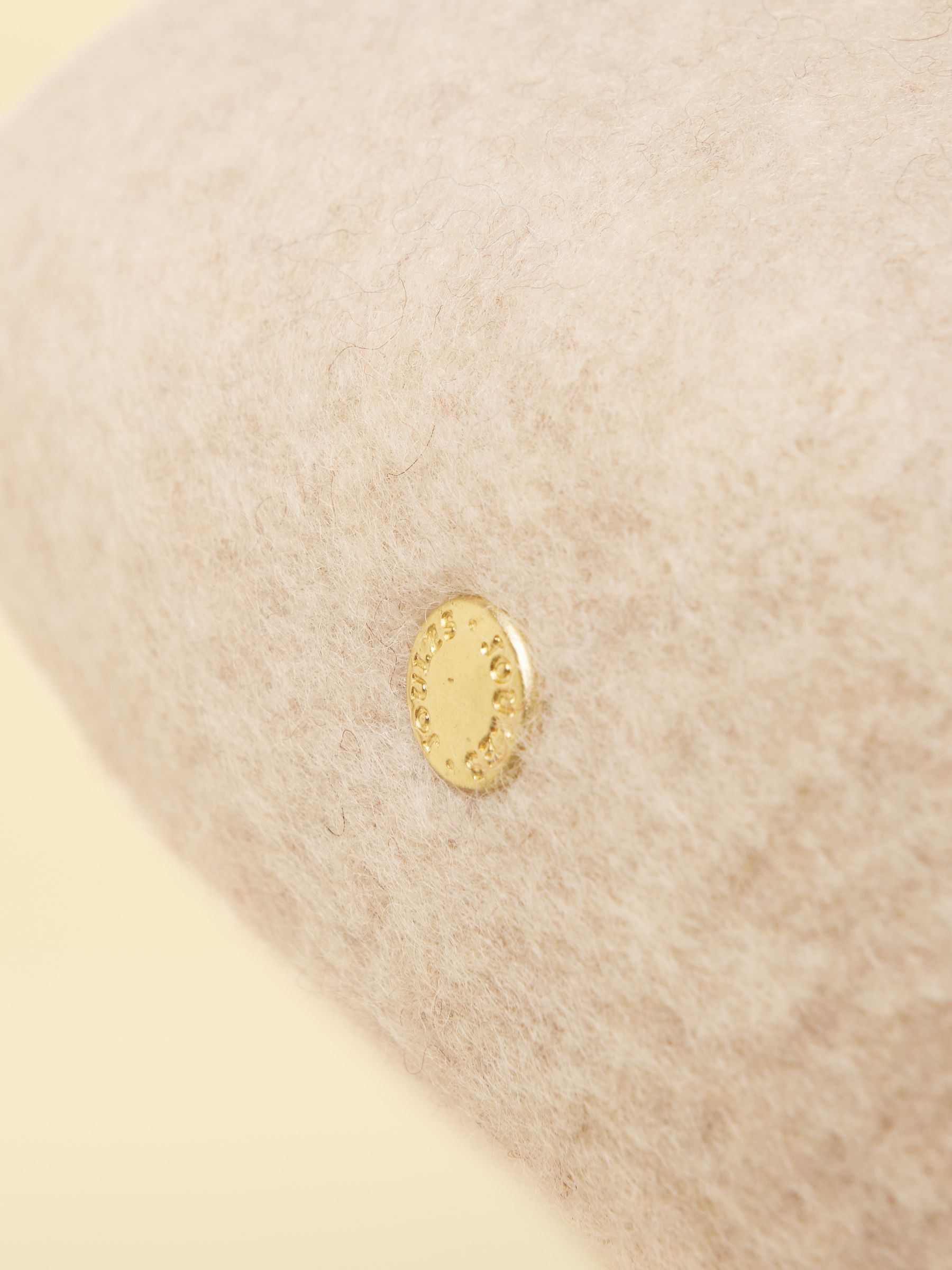 Amelie Cream Adjustable Wool Beret Hat - Image 7 of 7