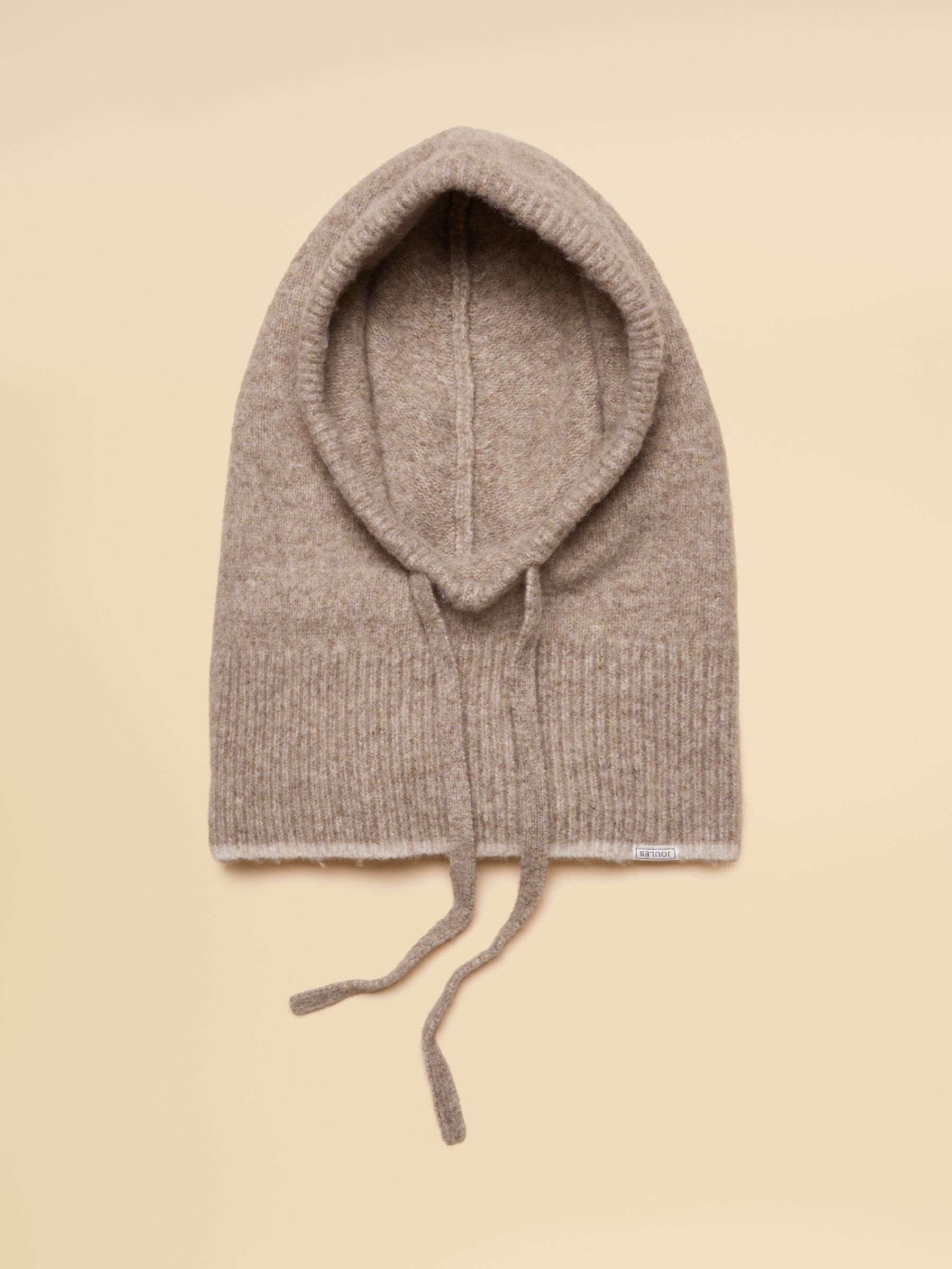 Kendra Neutral Knitted Hood - Image 4 of 6