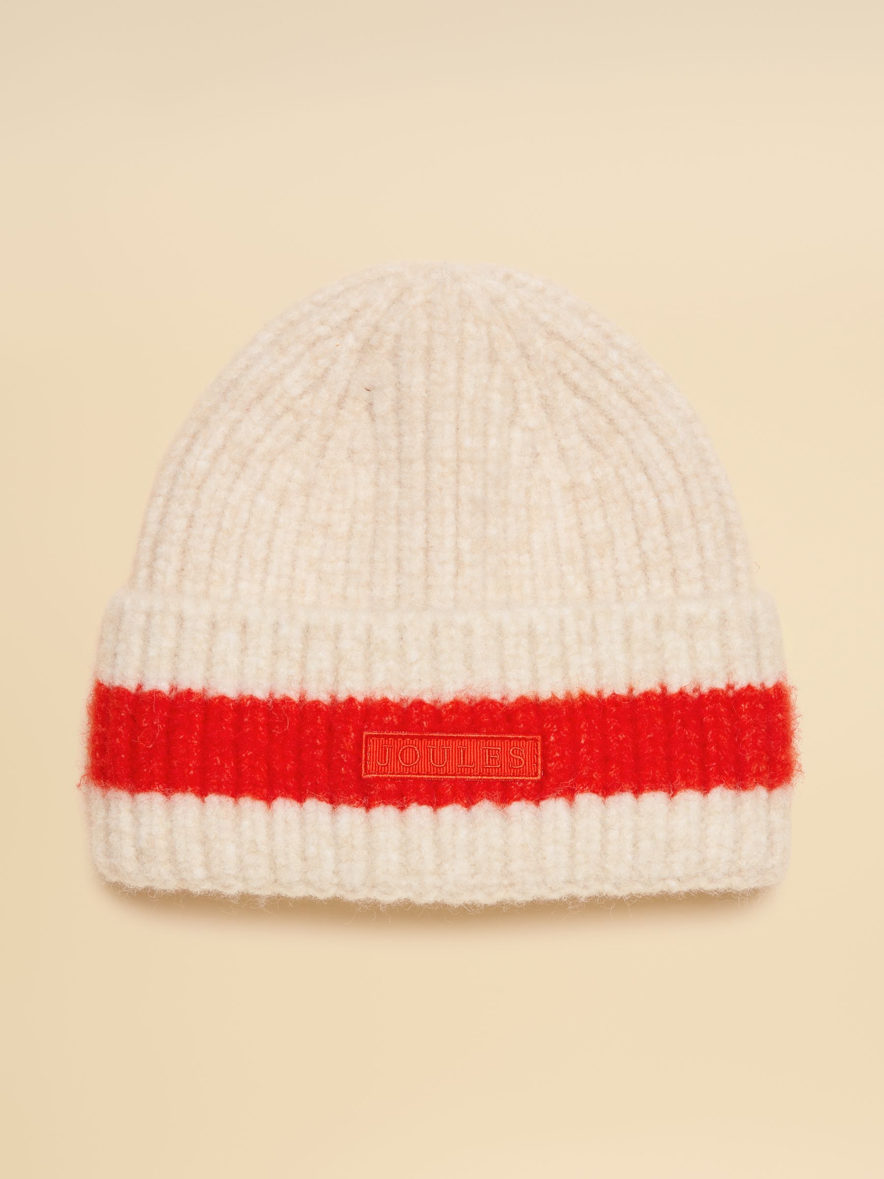 Popley Orange Neutral Stripe Beanie - Image 4 of 6