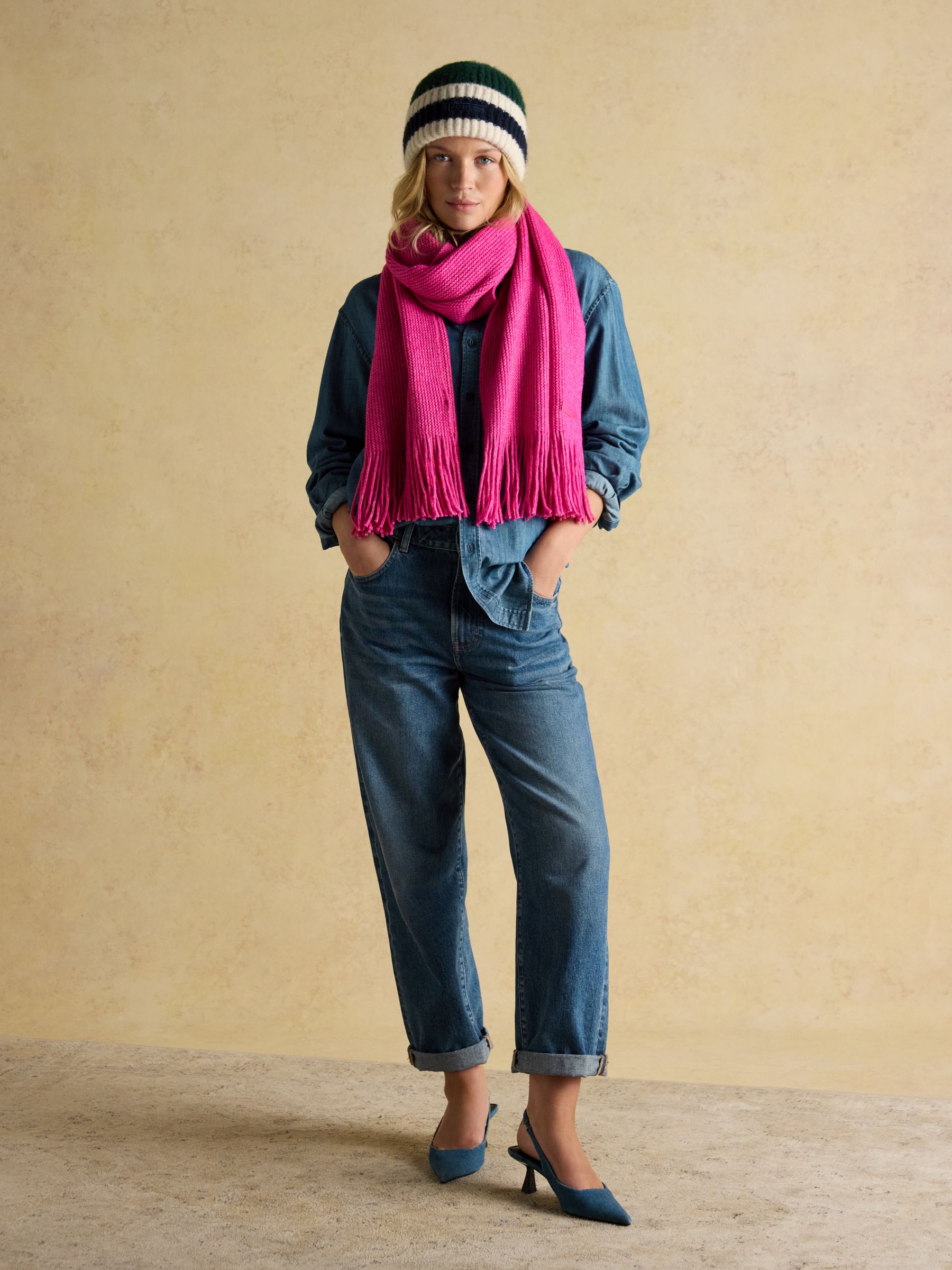 Popley Green Blue Stripe Beanie - Image 3 of 8