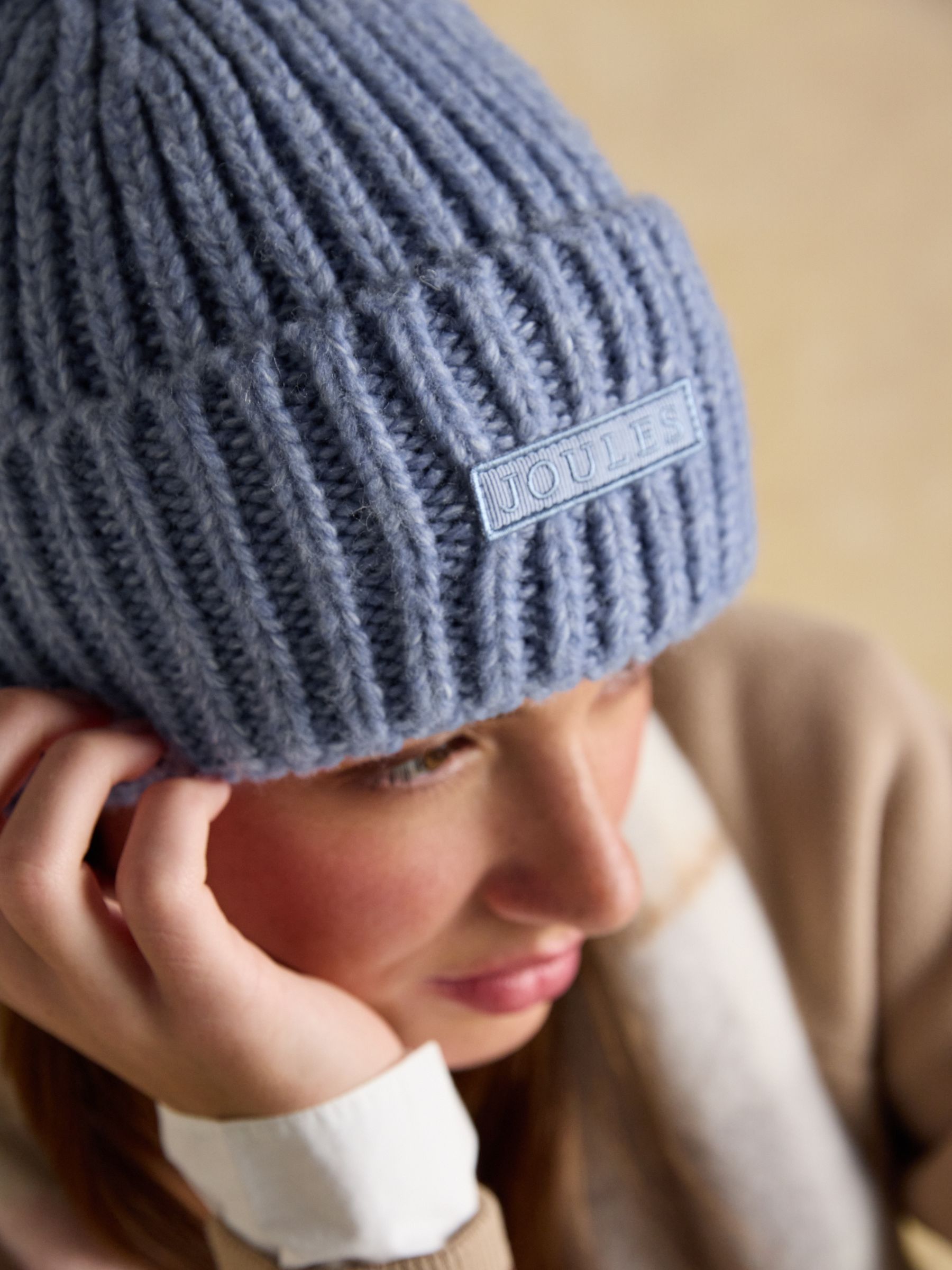 Rosa Blue Beanie Hat - Image 4 of 7