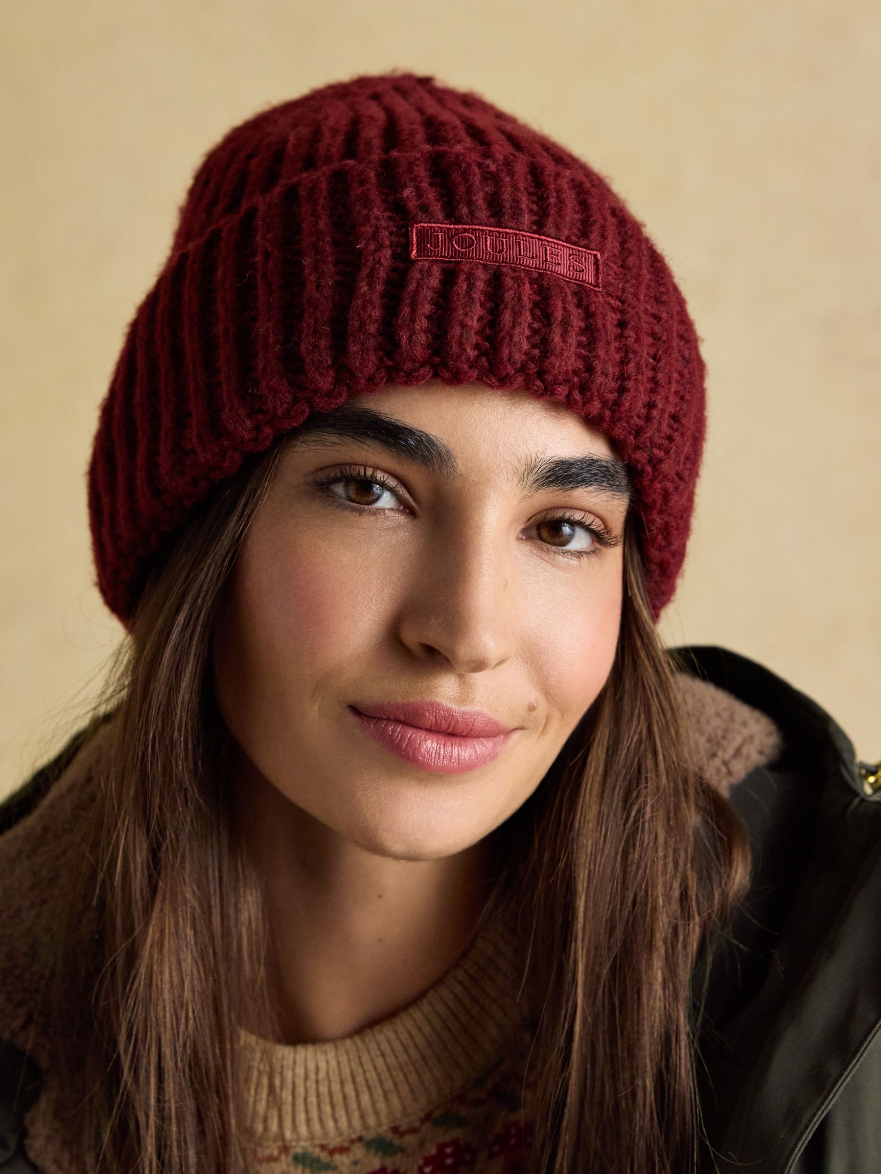 Rosa Berry Red Beanie Hat - Image 2 of 6