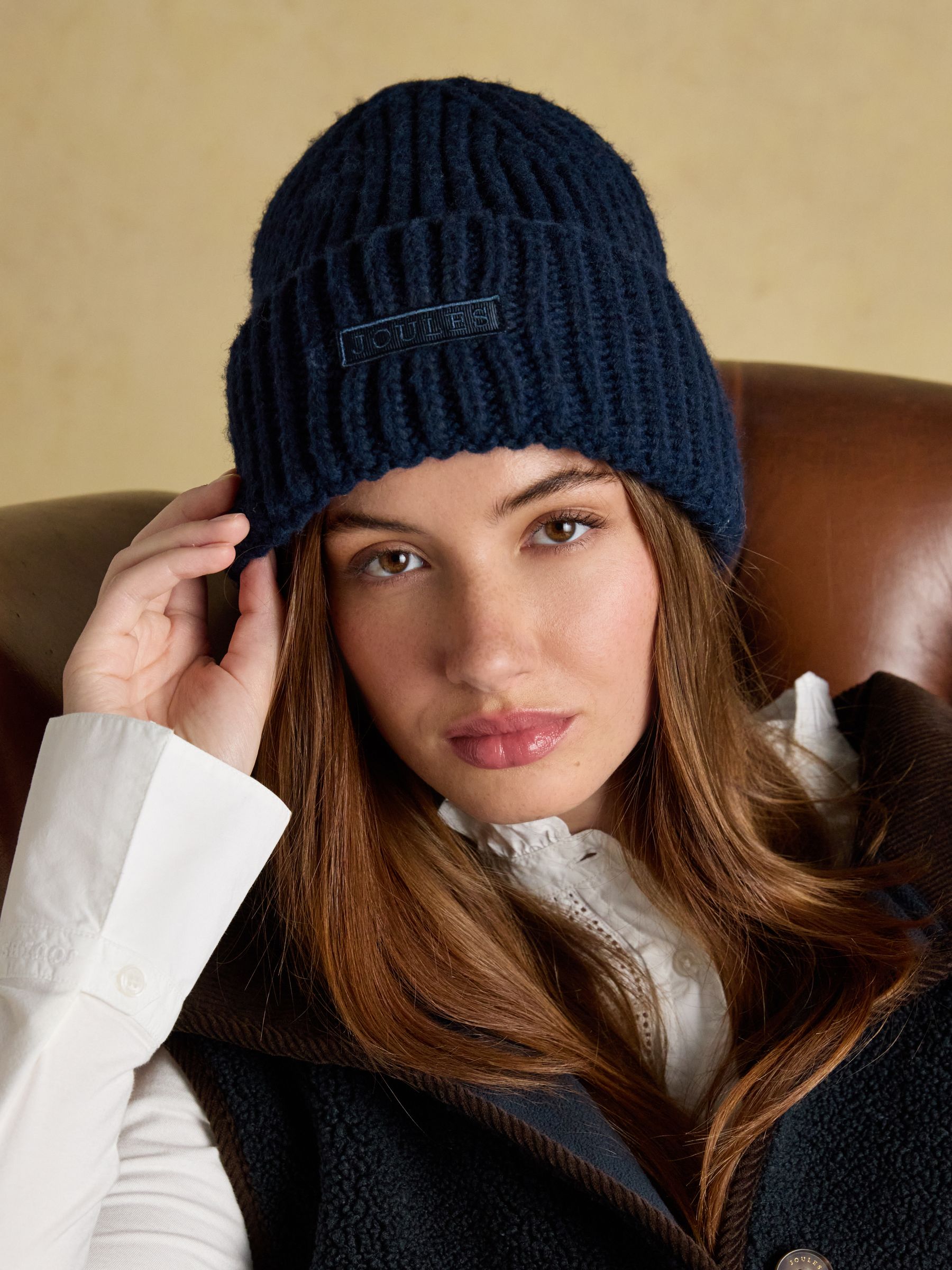 Rosa Navy Beanie Hat - Image 1 of 6