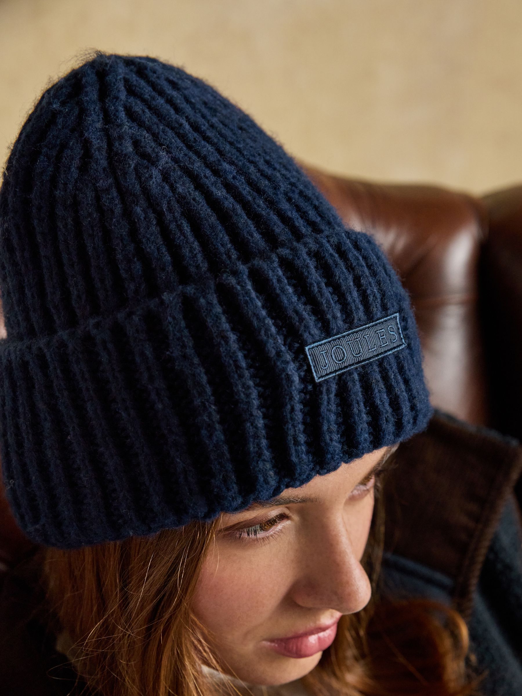 Rosa Navy Beanie Hat - Image 3 of 6