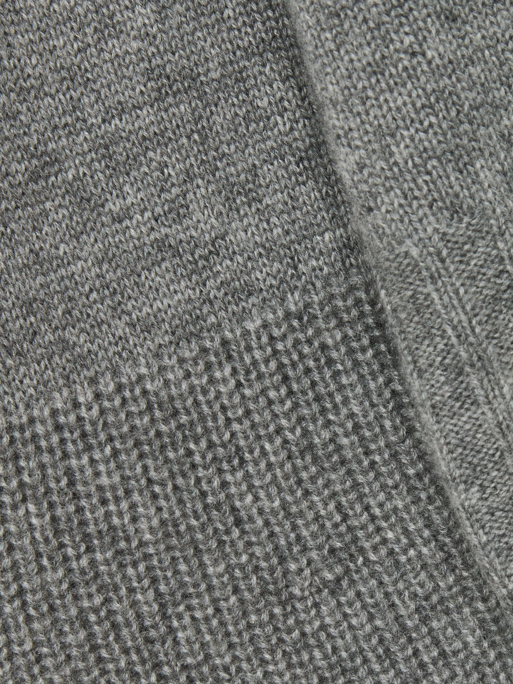 Paige 100% Cashmere High-Neck Jumper in Heather Grey - Image 7 of 7