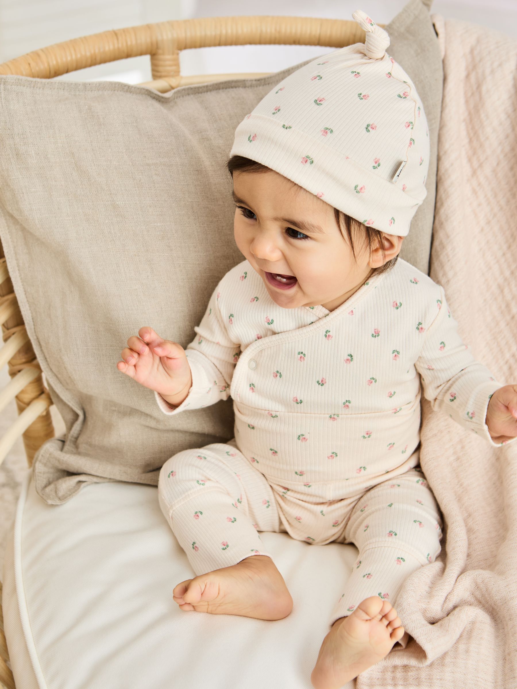 Natural 3 Piece Body Trousers and Hat Set - Image 1 of 7