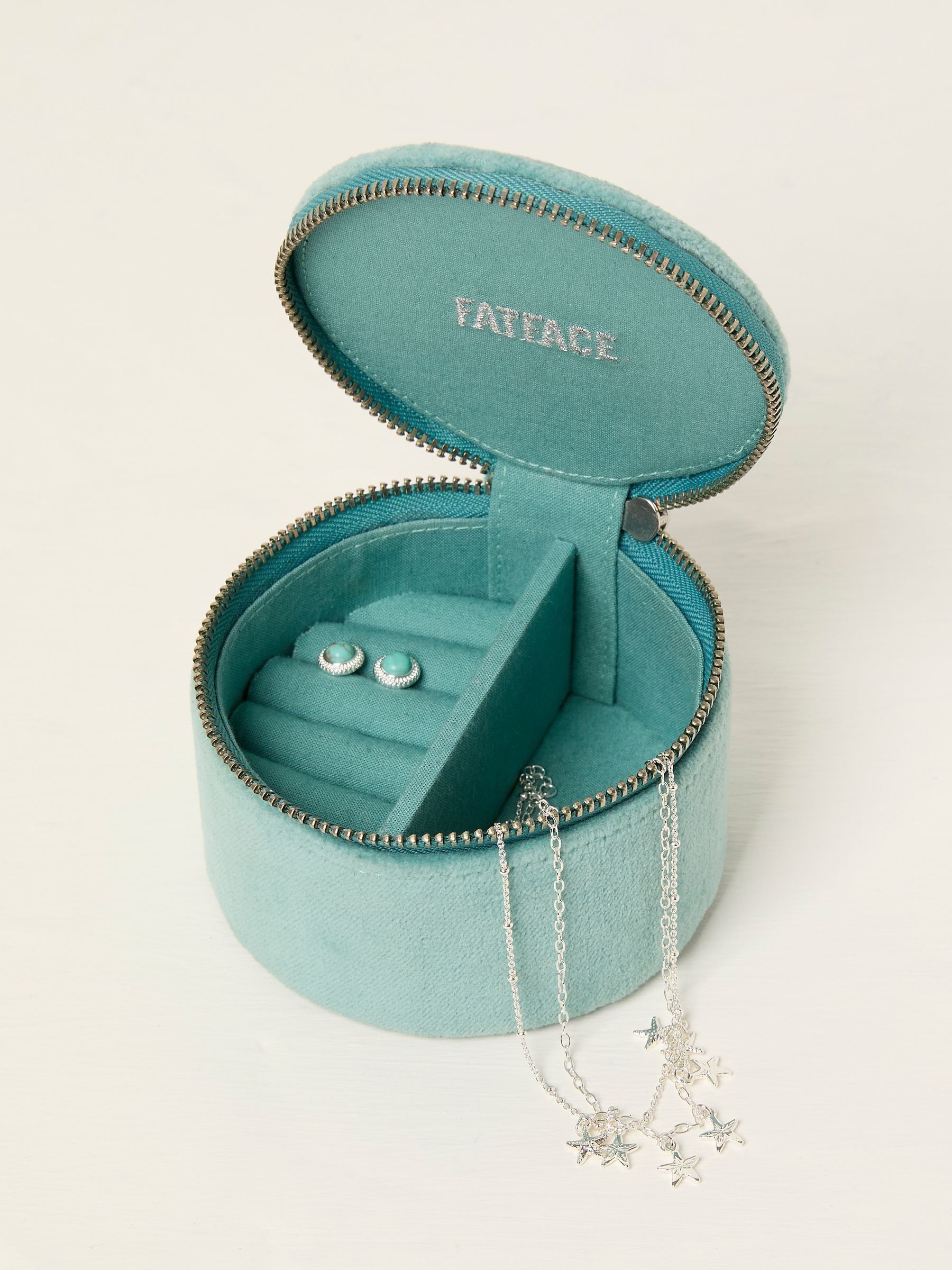 Green Turtle Embroidered Travel Jewellery Box - Image 2 of 2
