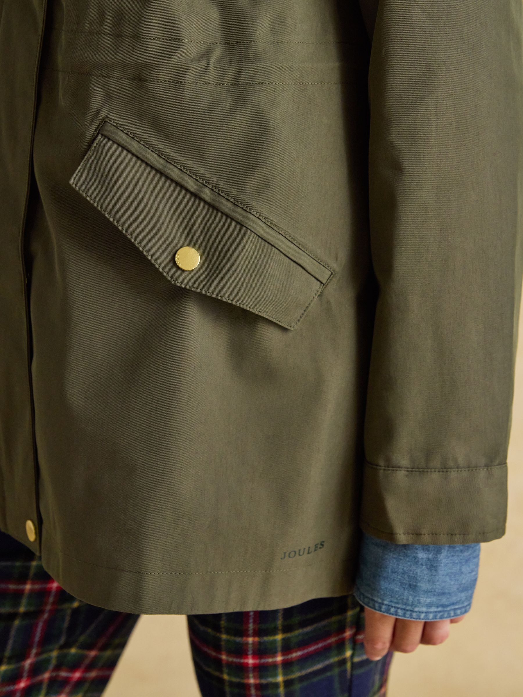 Portwell Green Waterproof Raincoat With Hood and Adjustable Waist - Image 7 of 11