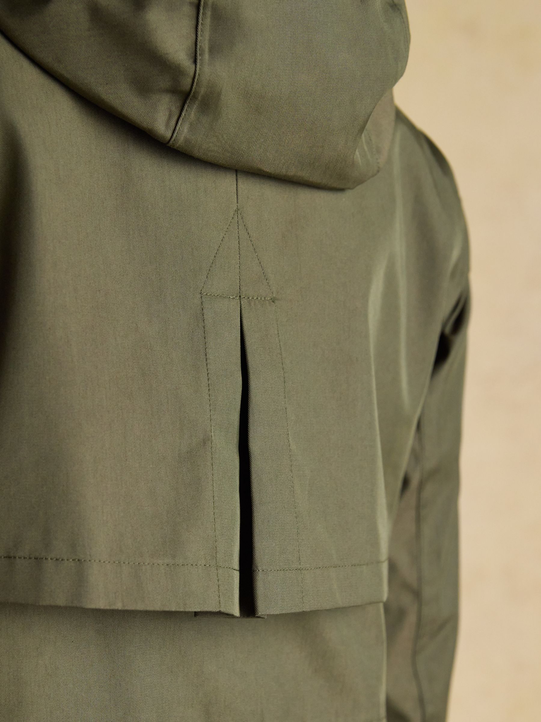 Portwell Green Waterproof Raincoat With Hood and Adjustable Waist - Image 9 of 11