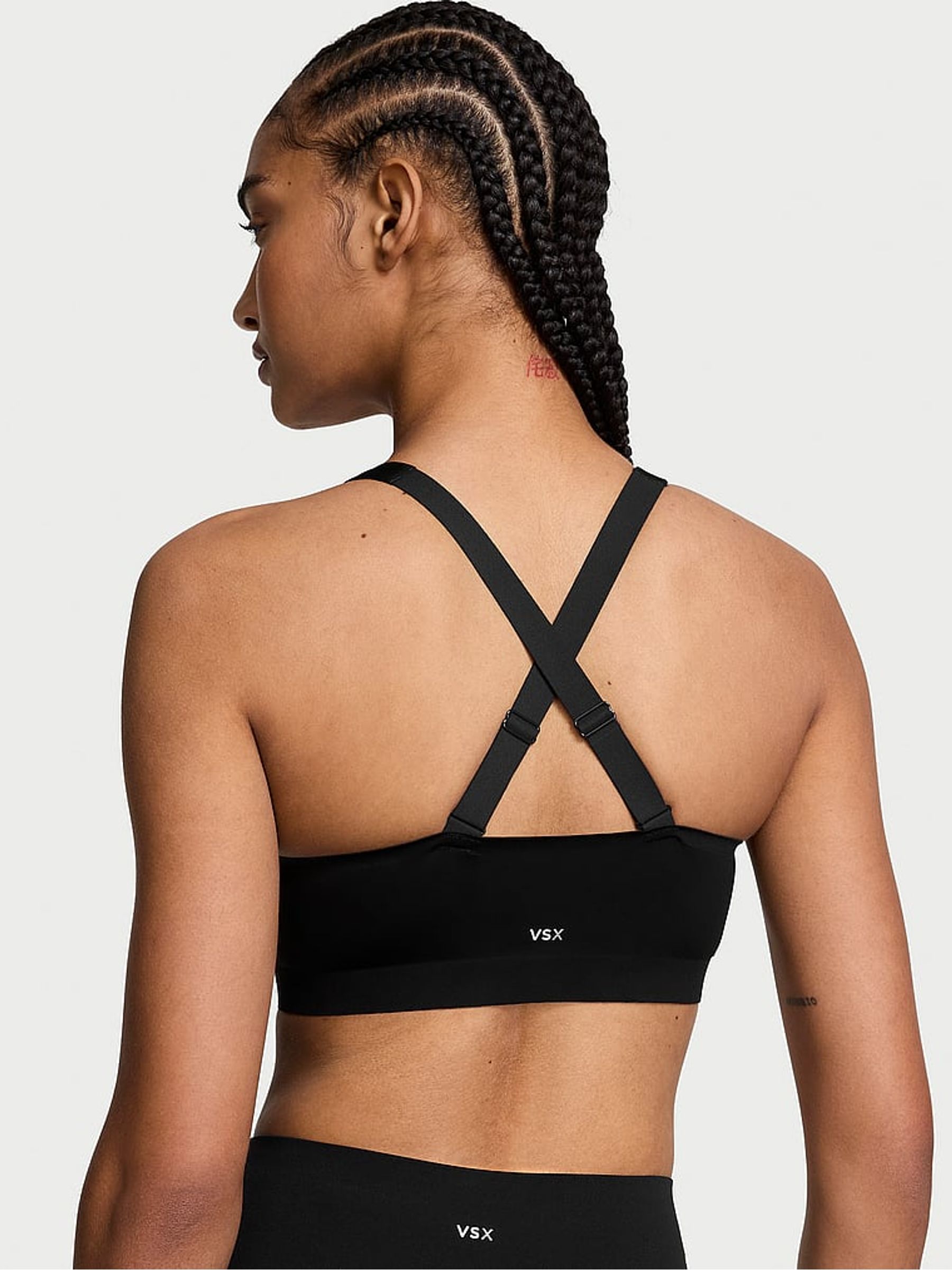 Black Front Close High Support Sports Bra - Image 2 of 3