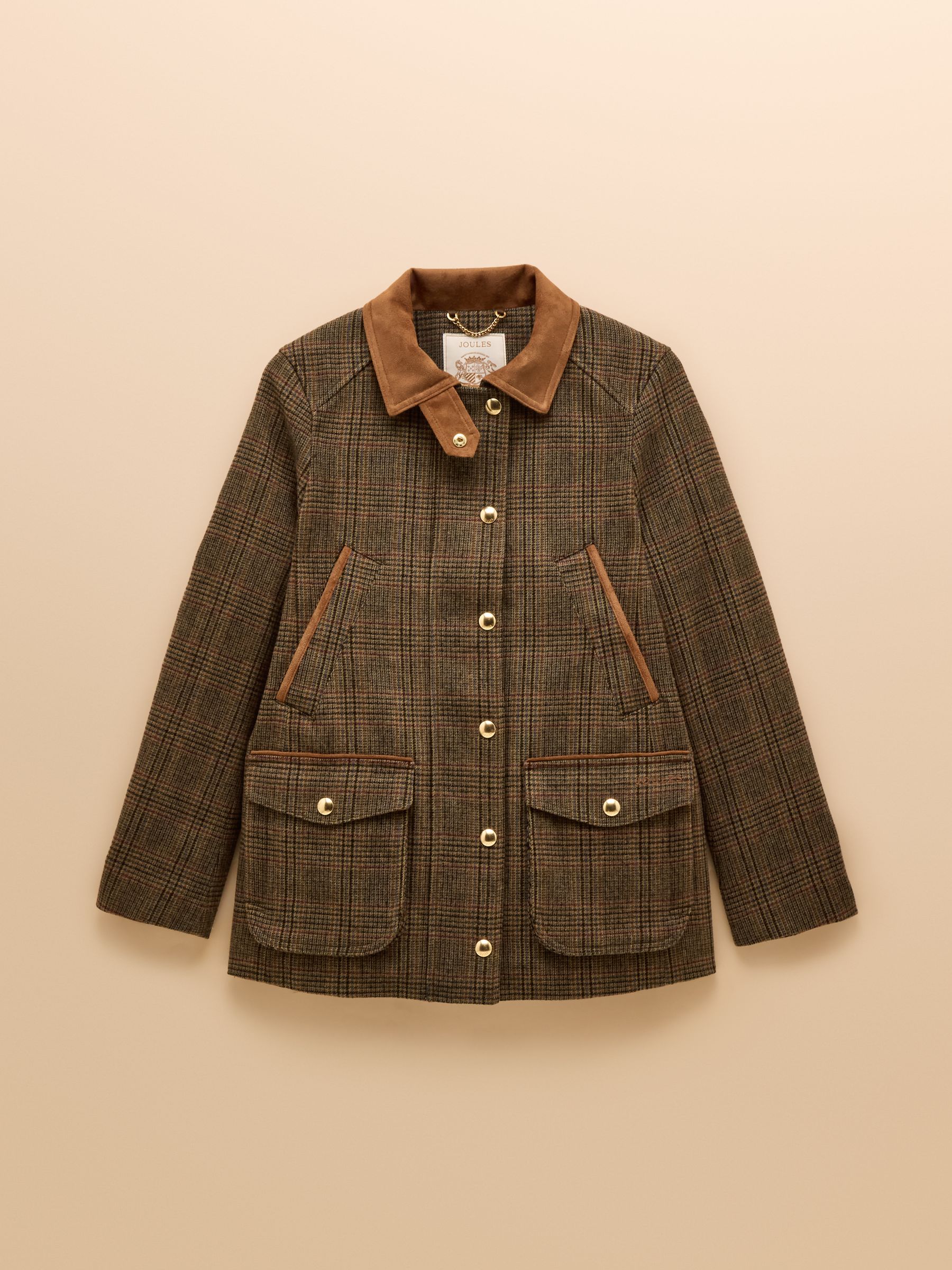 Contemporary Brown Check Tweed Fieldcoat - Image 13 of 13