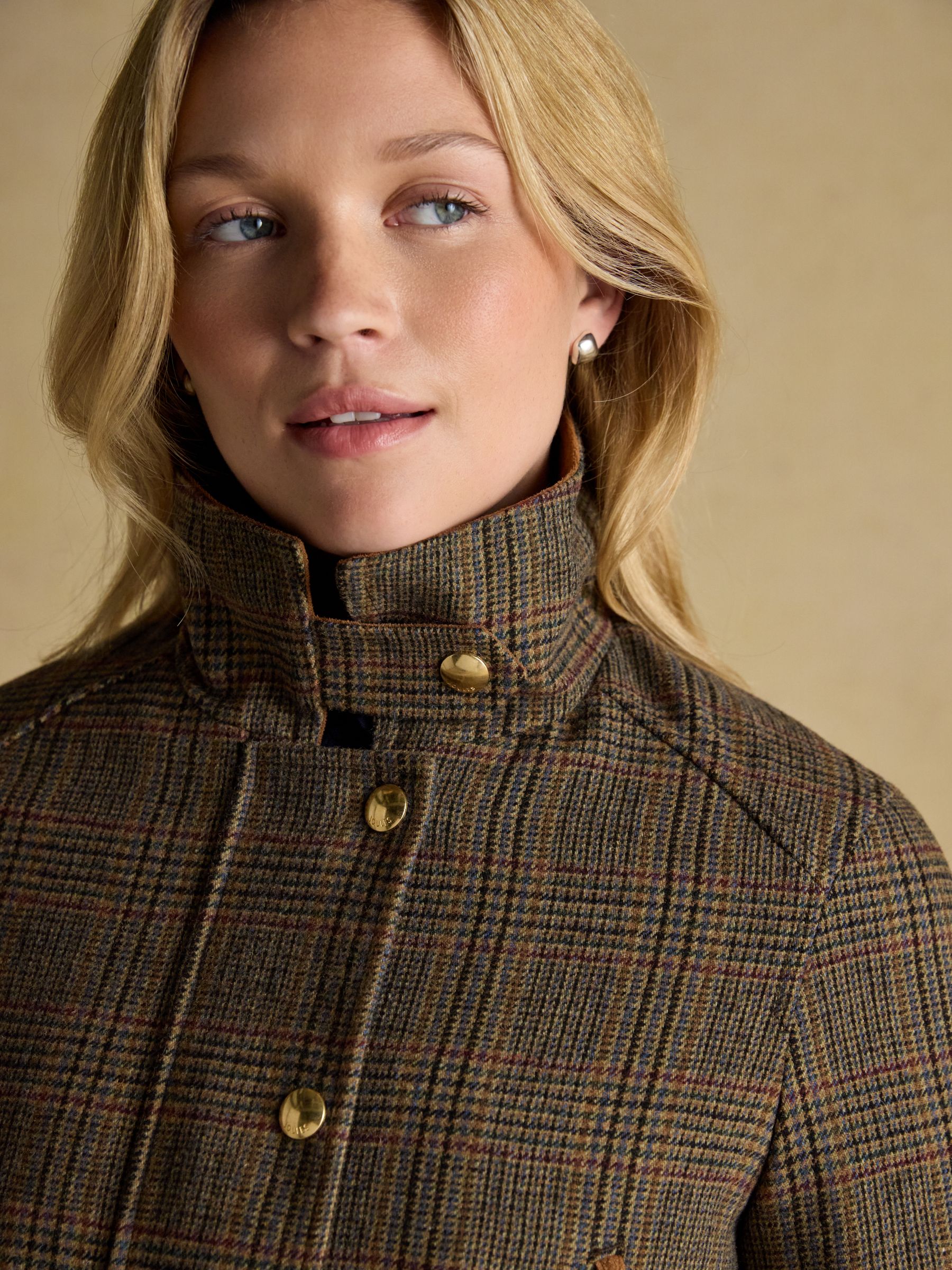 Contemporary Brown Check Tweed Fieldcoat - Image 9 of 16