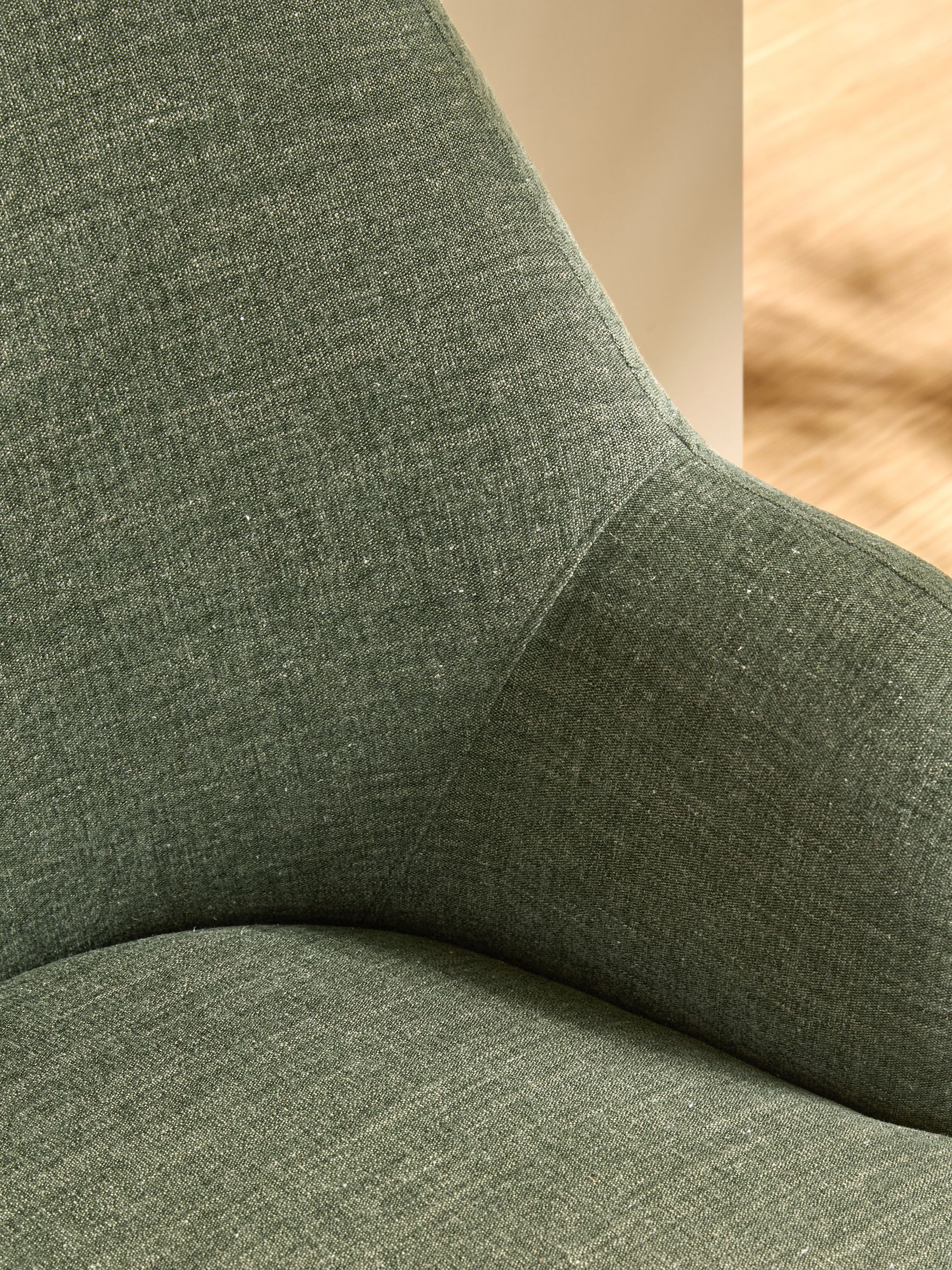 Ellio 2 Seater Sofa in Green Soft Textured Weave - Image 3 of 6