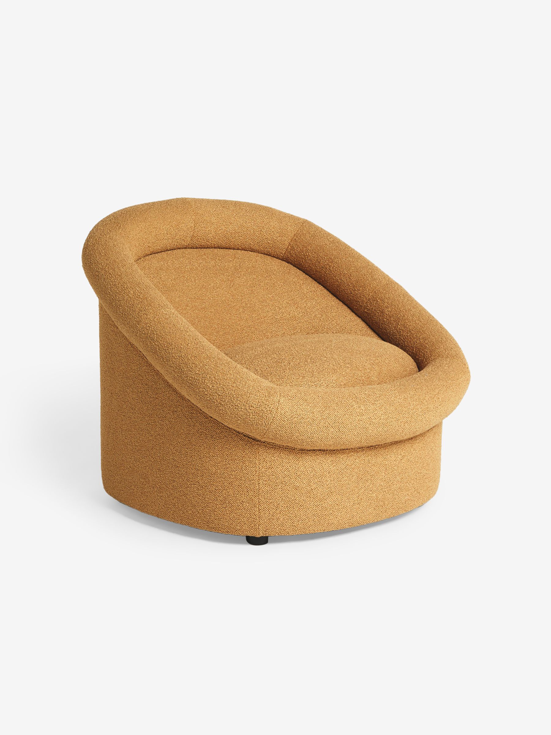 Seattle Accent Chair in Caramel Natural Pax Boucle - Image 5 of 6