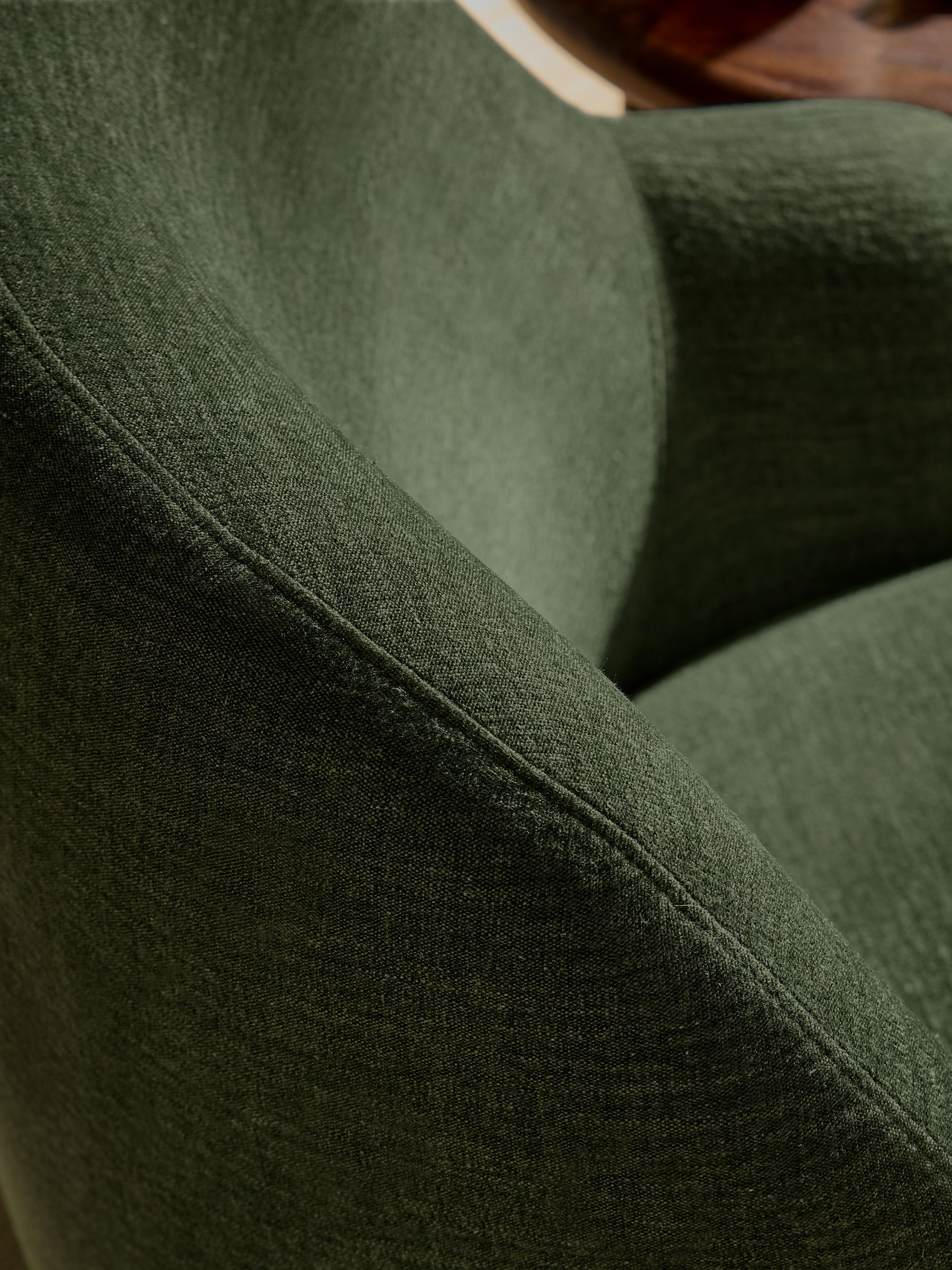 Ellio Accent Chair in Green Soft Textured Weave - Image 2 of 6