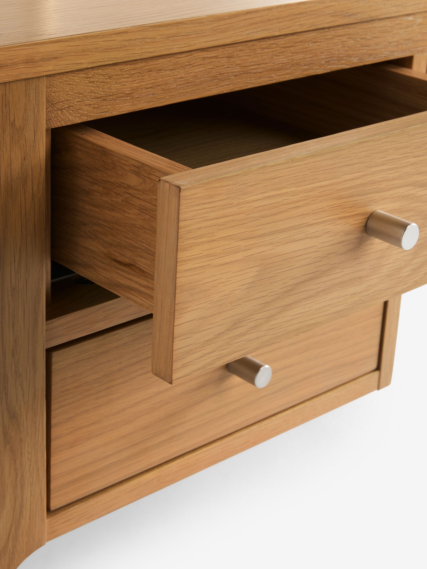 Jasper Conran London Oak Belgrave Console Dressing Table - Image 10 of 11