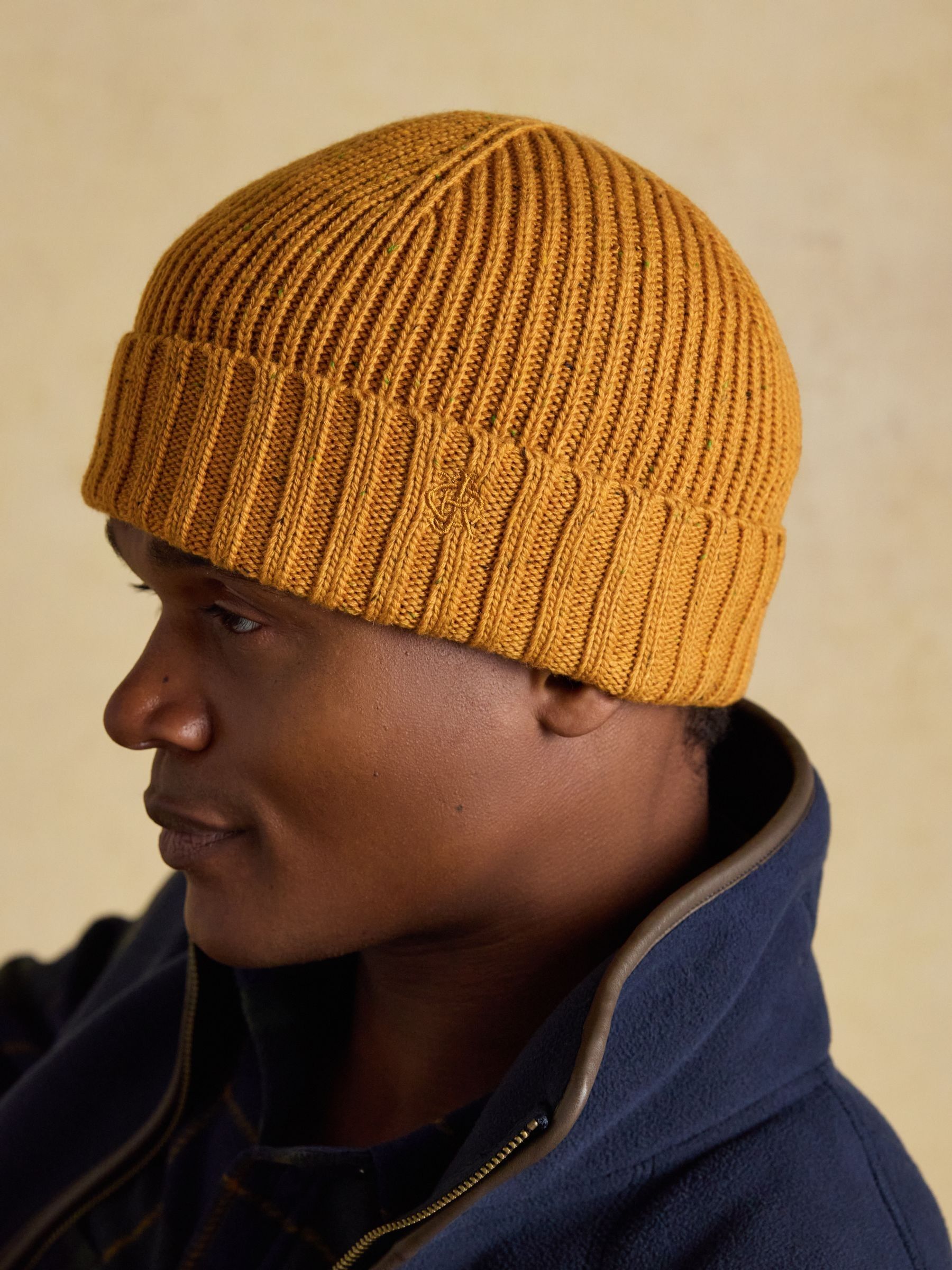 Joules Clothing Great Britain Cable-Knit Caramel Bobble Hat Beanie One Size Joules Women main image 2