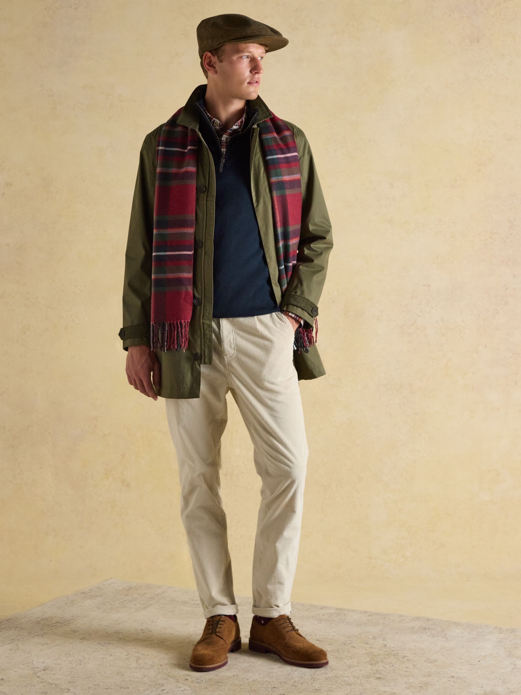 Ashby Khaki Green Flat Cap - Image 2 of 6