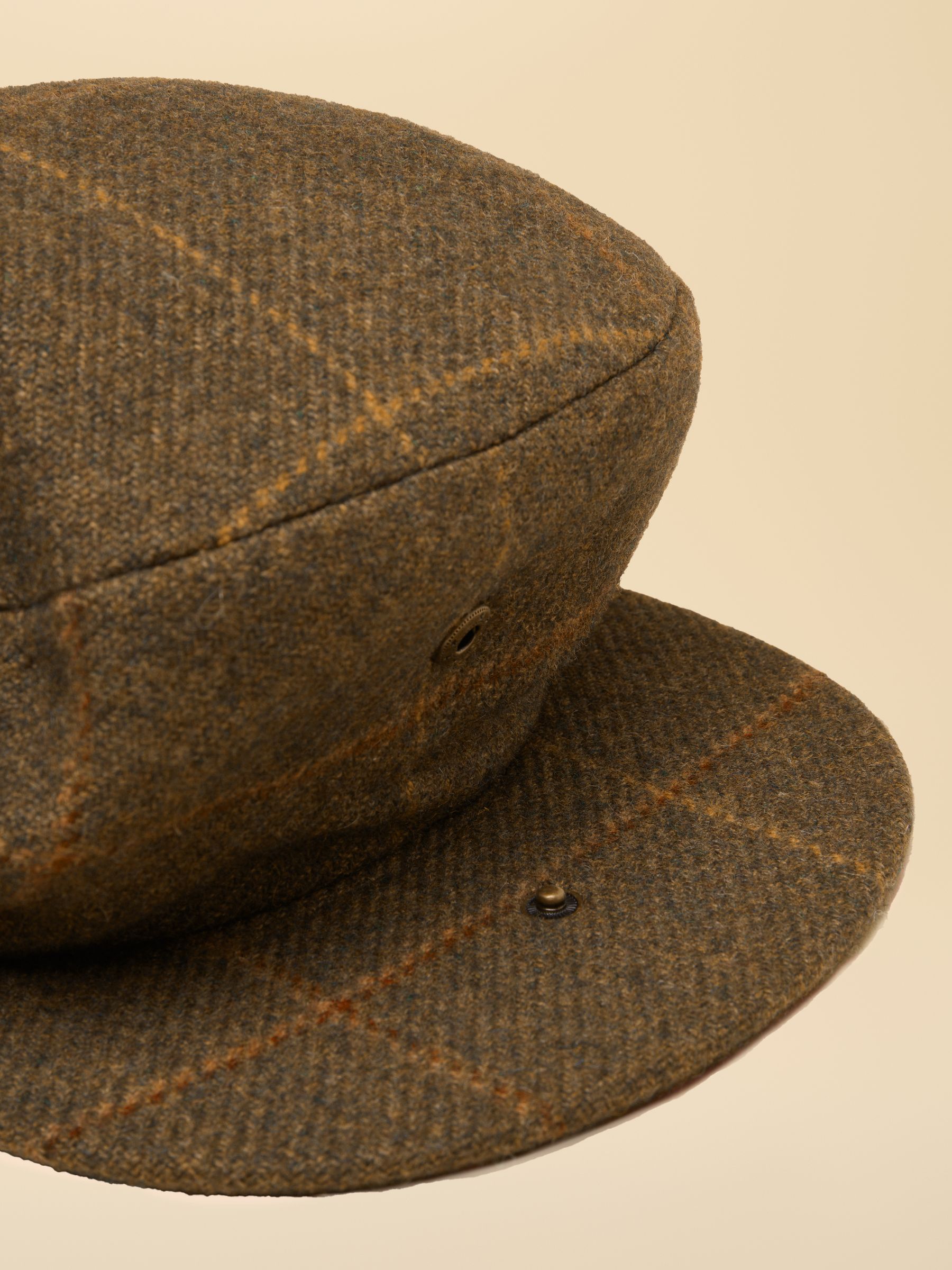 Ashby Khaki Green Flat Cap - Image 6 of 6