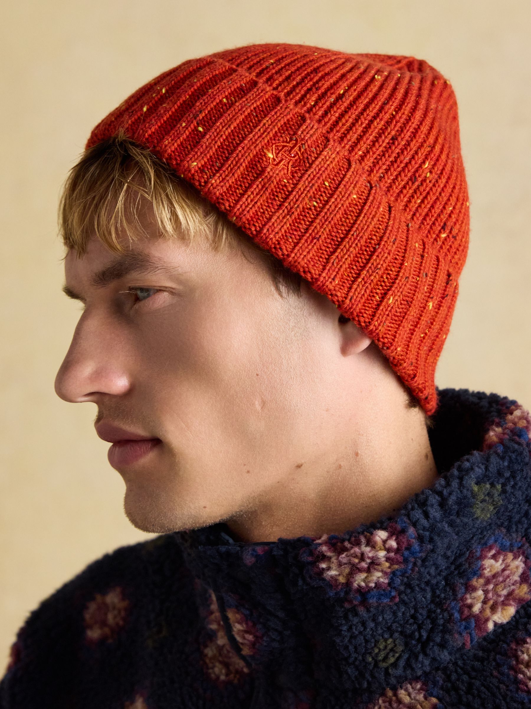 Hammond Orange Beanie Hat - Image 2 of 5 Hammond Orange Beanie Hat - Image 2 of 5